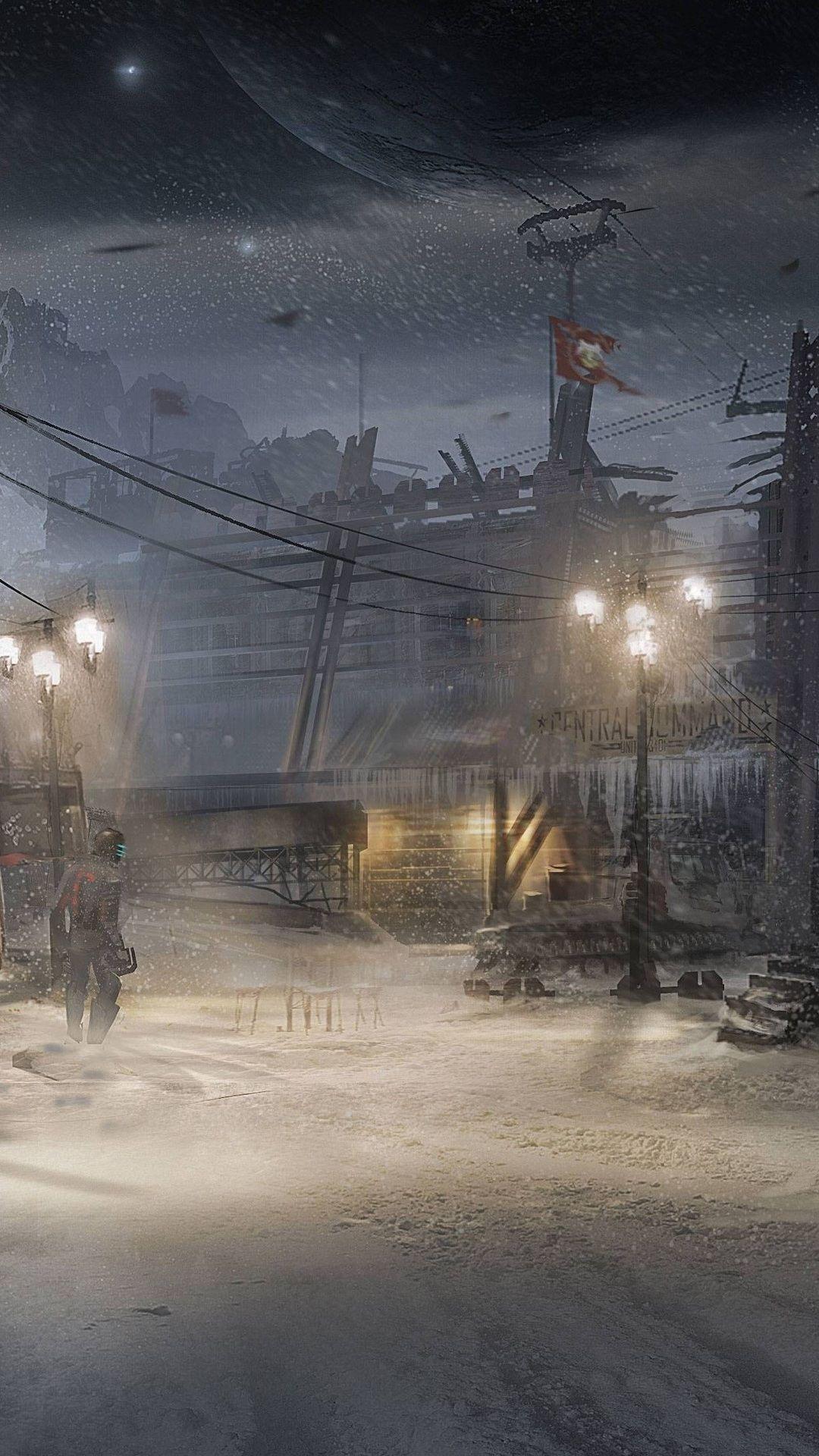 art, dead space 3, snow, electronic arts, dead space