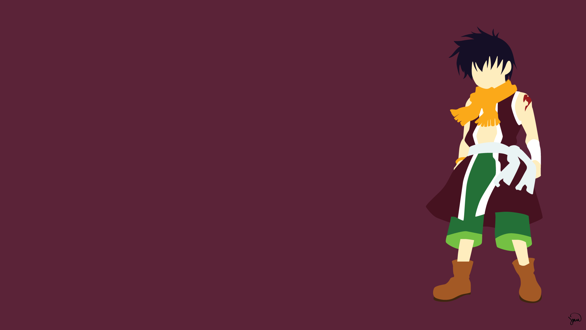 Romeo Conbolt Fairy Tail Minimalistic Wallpaper