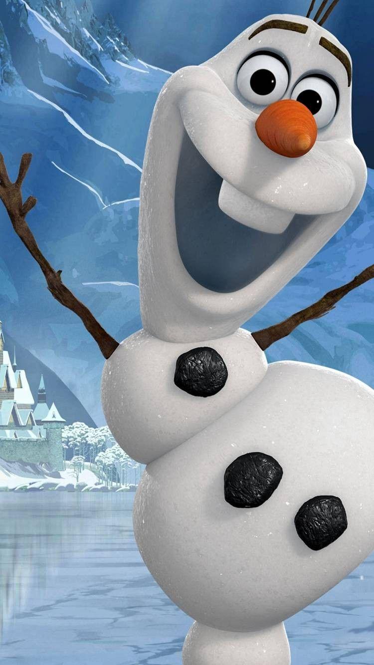 Frozen Cute Olaf iPhone 6 Wallpaper 2014 Christmas Snow