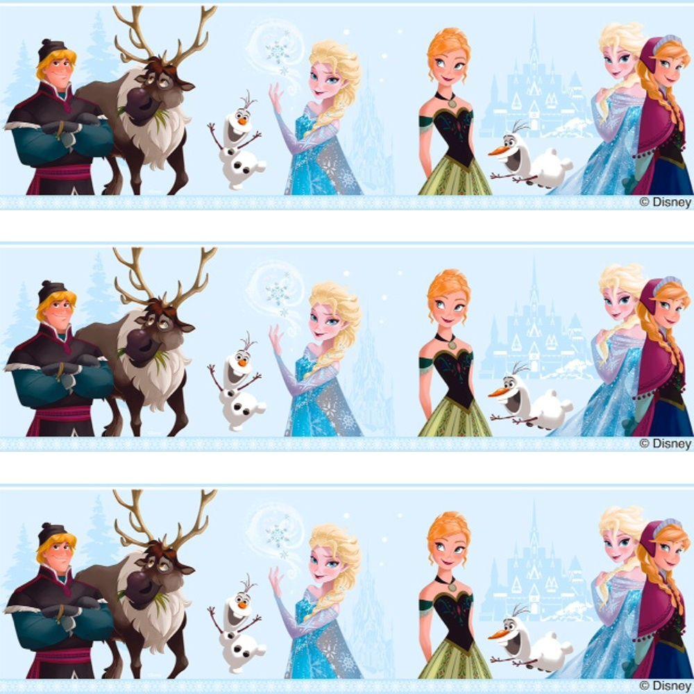 Disney Frozen Elsa Anna Olaf Childrens Movie Wallpaper Border FR3503 1