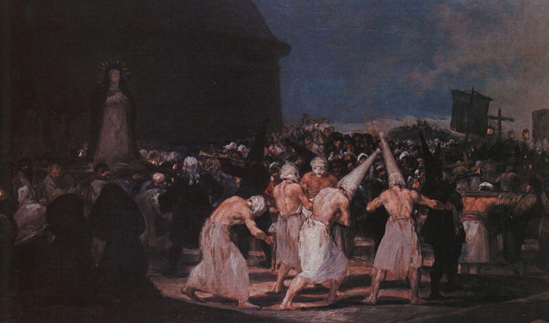 Procession Of Flagellants On Good Friday Goya