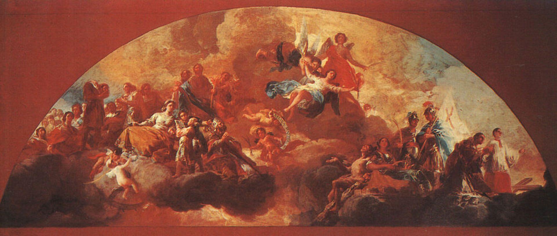 Virgin Mary As Queen Of Martyrs Goya Wallpaper Image