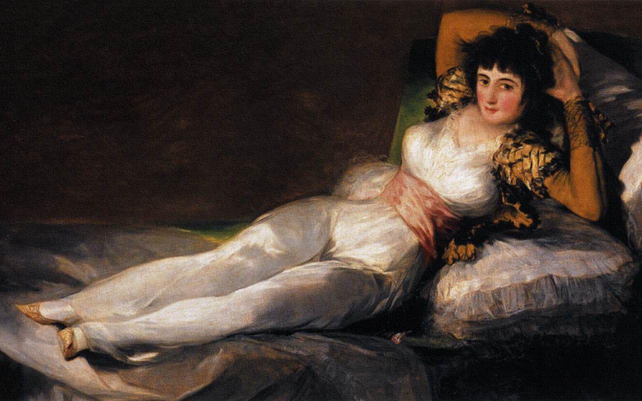 Clothed Maja Francisco de Goya. Photo and Desktop Wallpaper