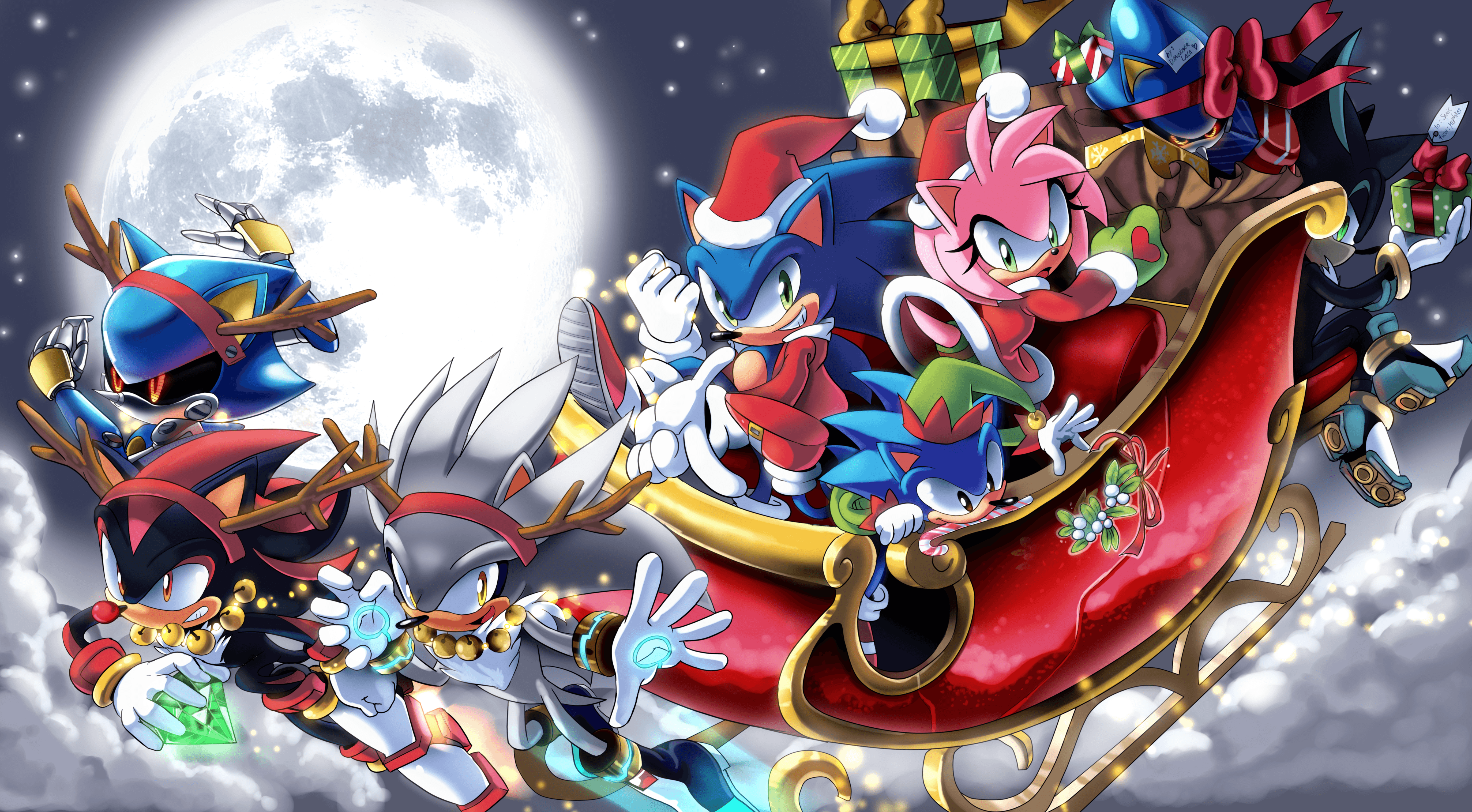 Christmas Sonic Wallpapers Wallpaper Cave