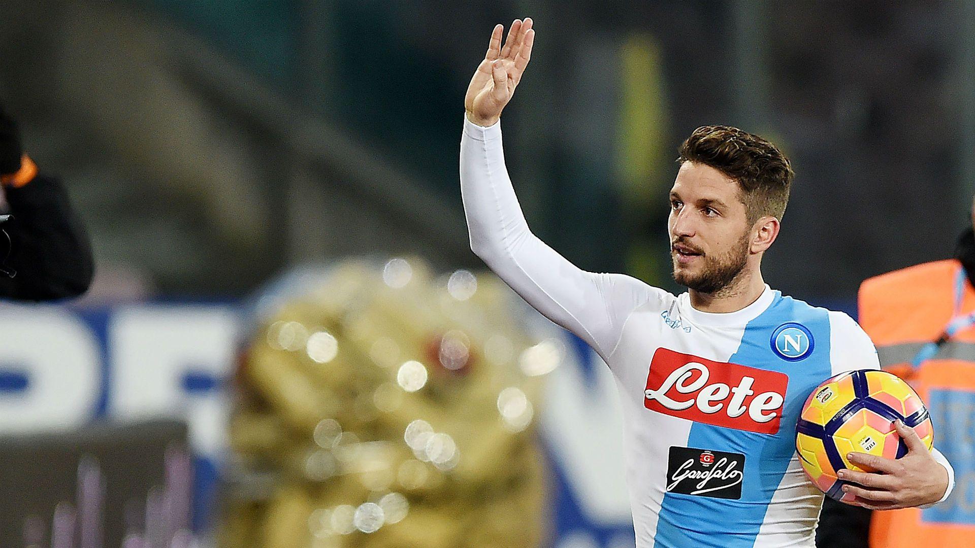 Football. Serie A: Dries Mertens Scores Back To Back Hat Tricks