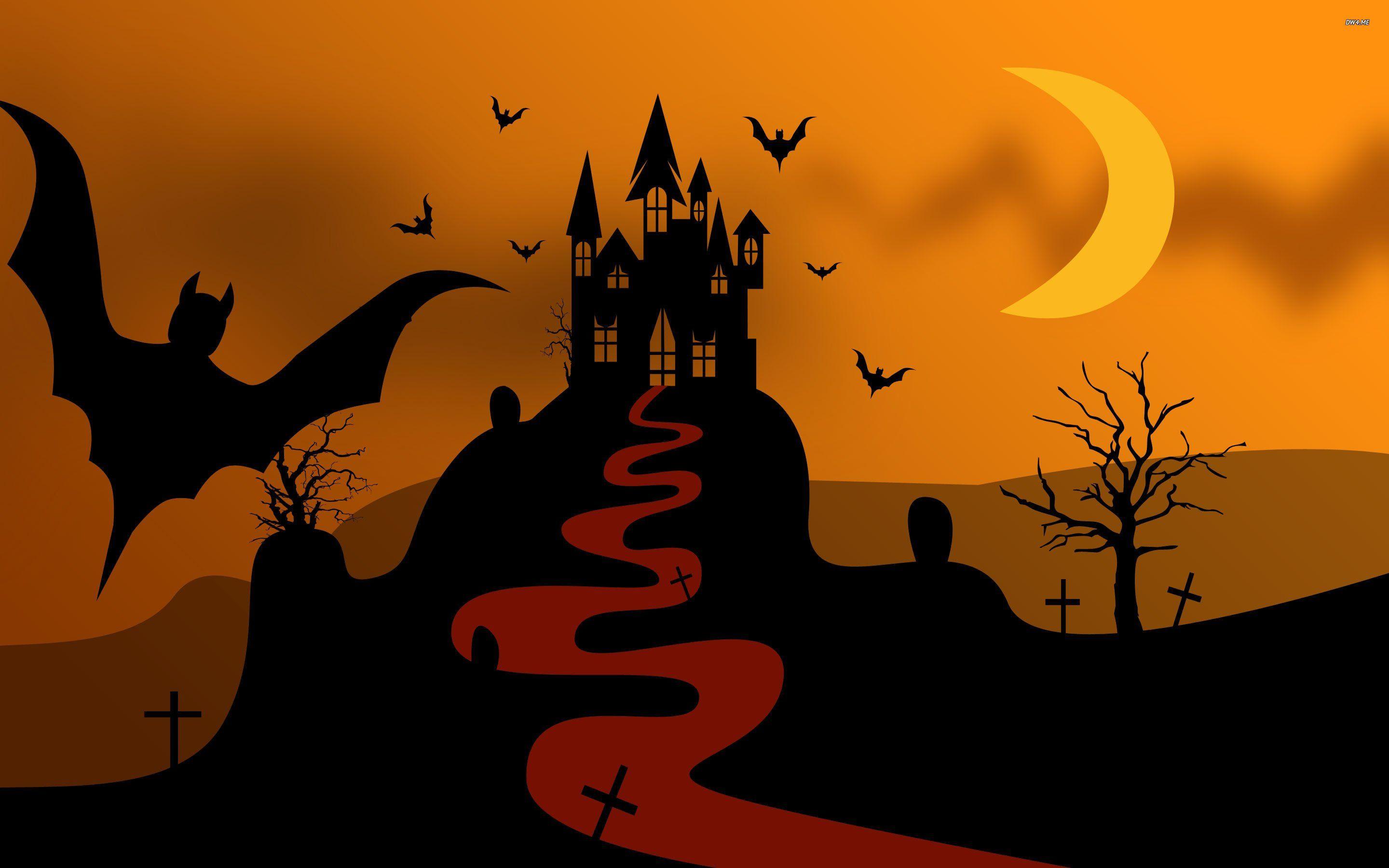 Castle Halloween Wallpaper