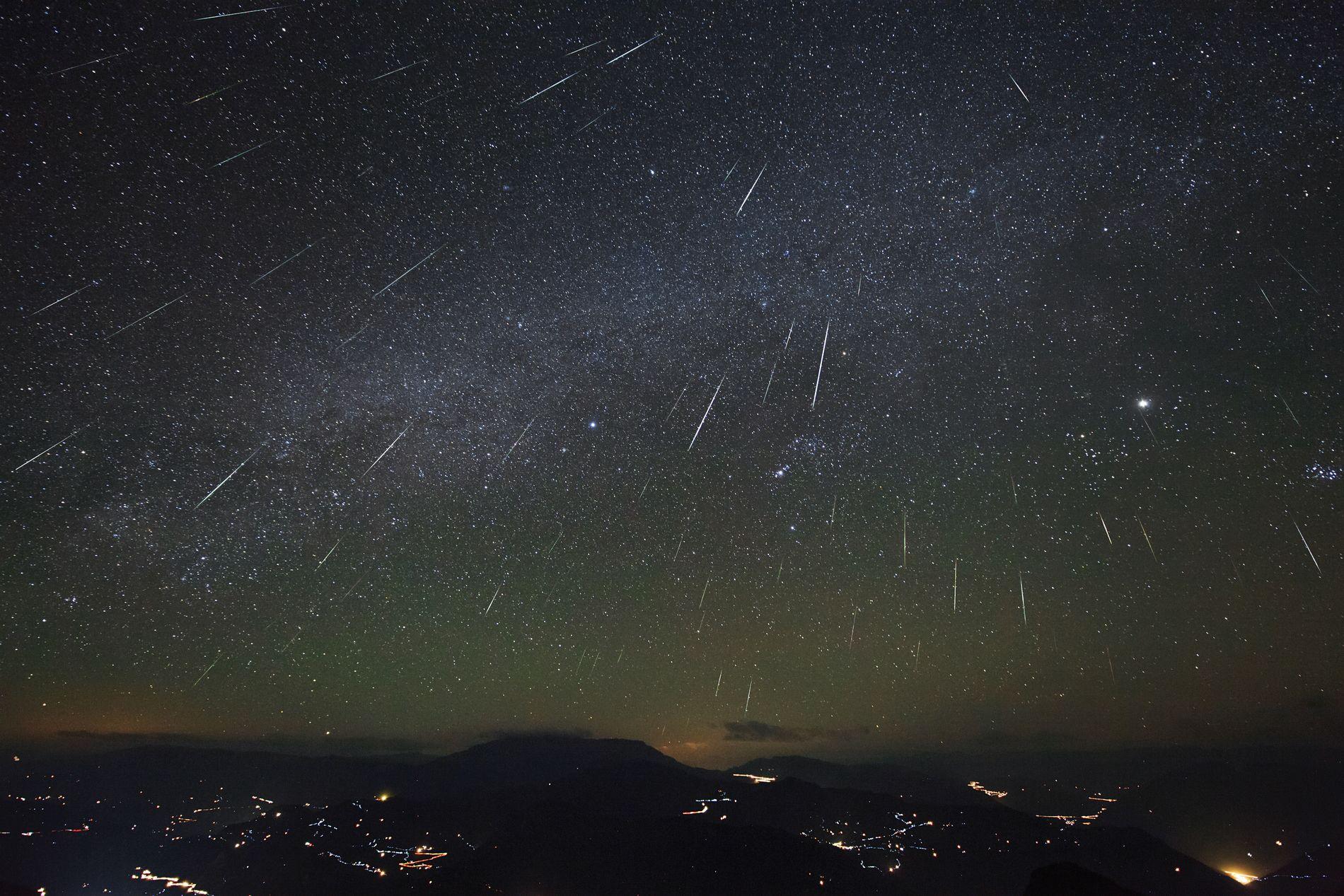 Geminid Meteor Shower. Annual December Meteor Shower. The Old