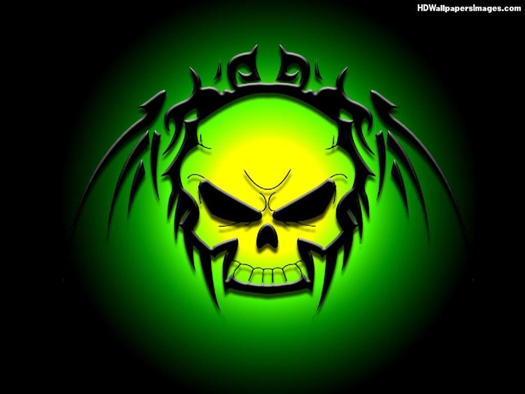 Green Flaming Skull Wallpapers HD Wallpapers on picsfair