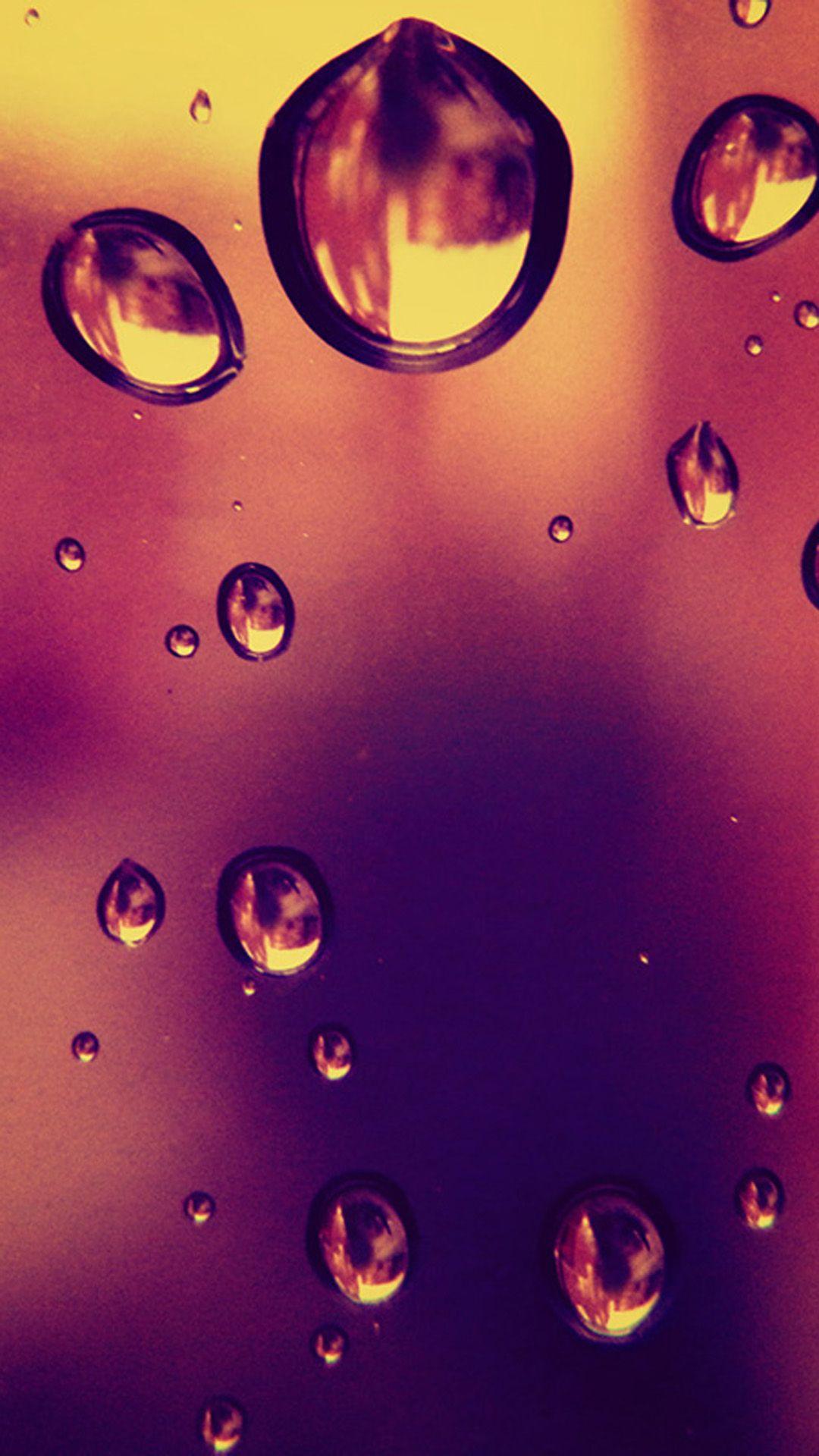 Rain Drop Falling From Window #iPhone #plus #Wallpaper. iPhone