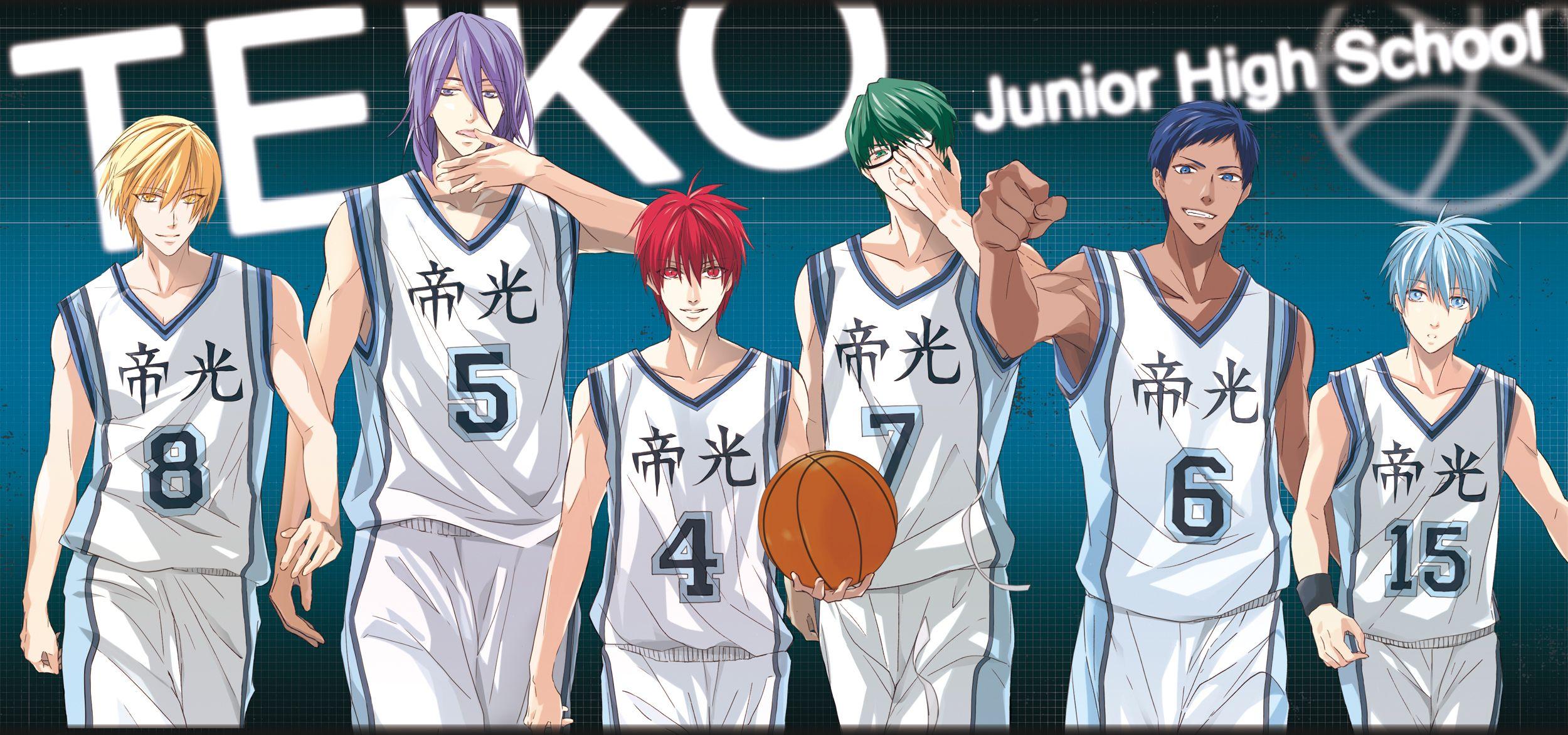 Kiseki no Sedai. Kuroko Tetsuya, Aomine Daiki, Midorima Shintaro