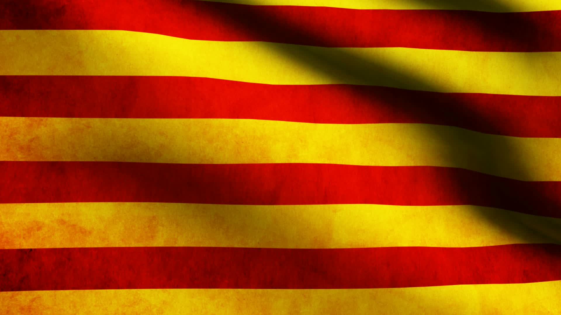 Catalonia flag. HD & 4K Stock Footage
