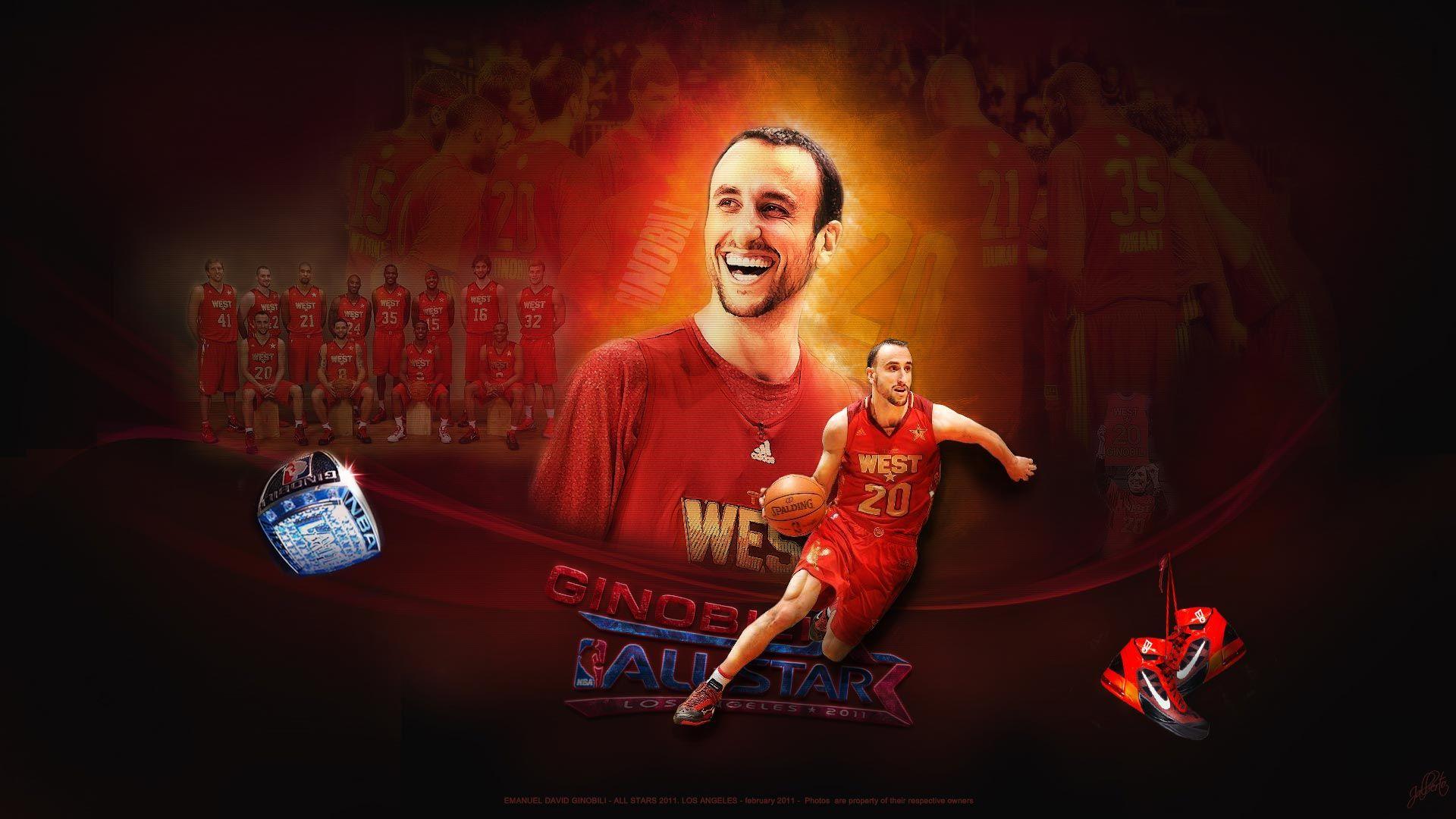 Manu Ginobili 2011 All Star Widescreen Wallpaper. Basketball