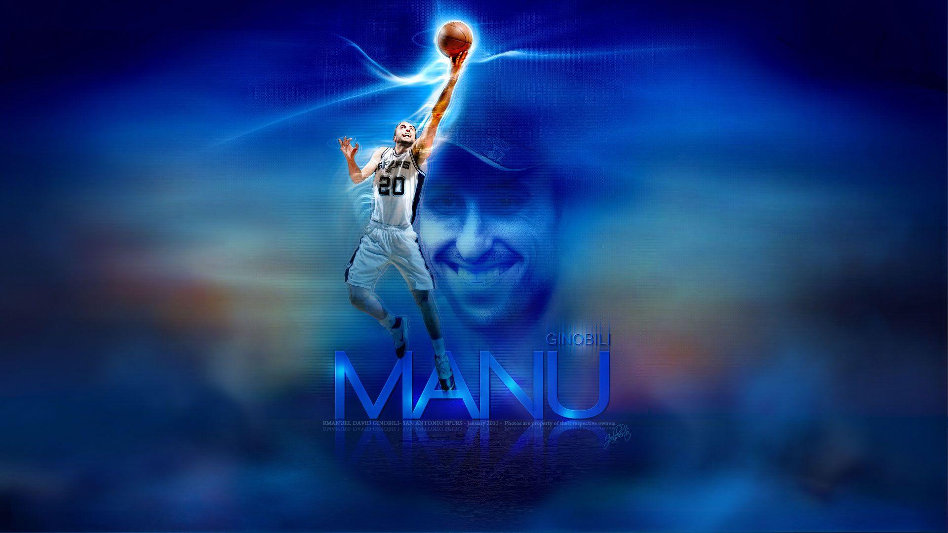 Manu Ginobili Spurs Layup Widescreen Wallpaper. Basketball
