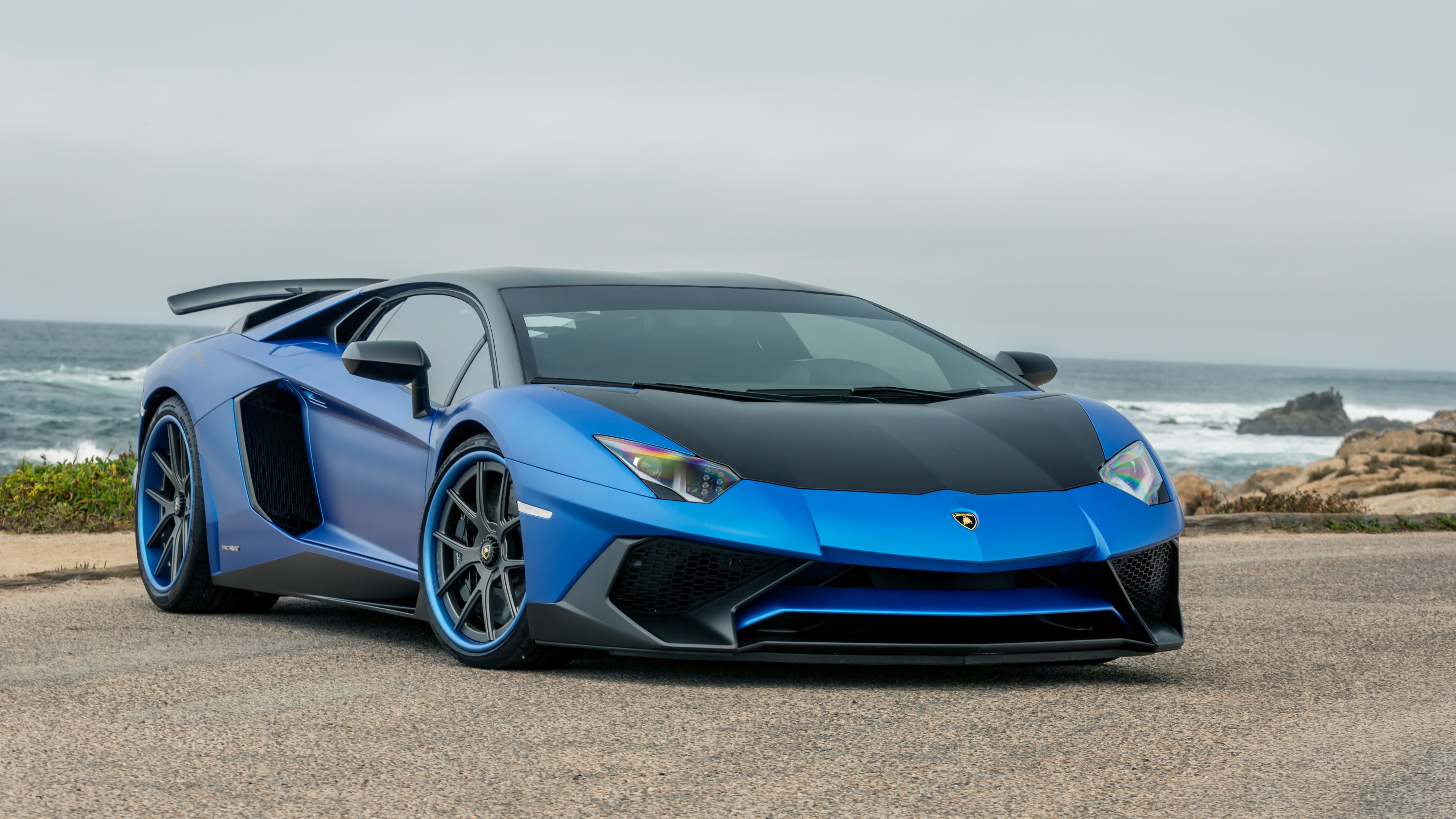Blue Lamborghini Car Widescreen Wallpaper 59994 5120x2880 px