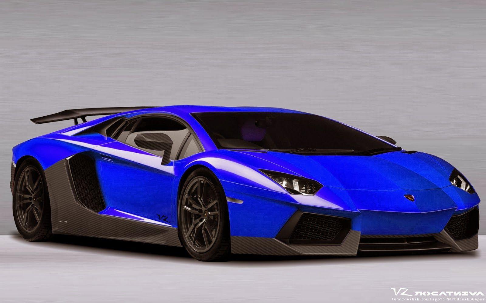 Background Blue Lamborghini Car HD On Wallpaper High Resolution