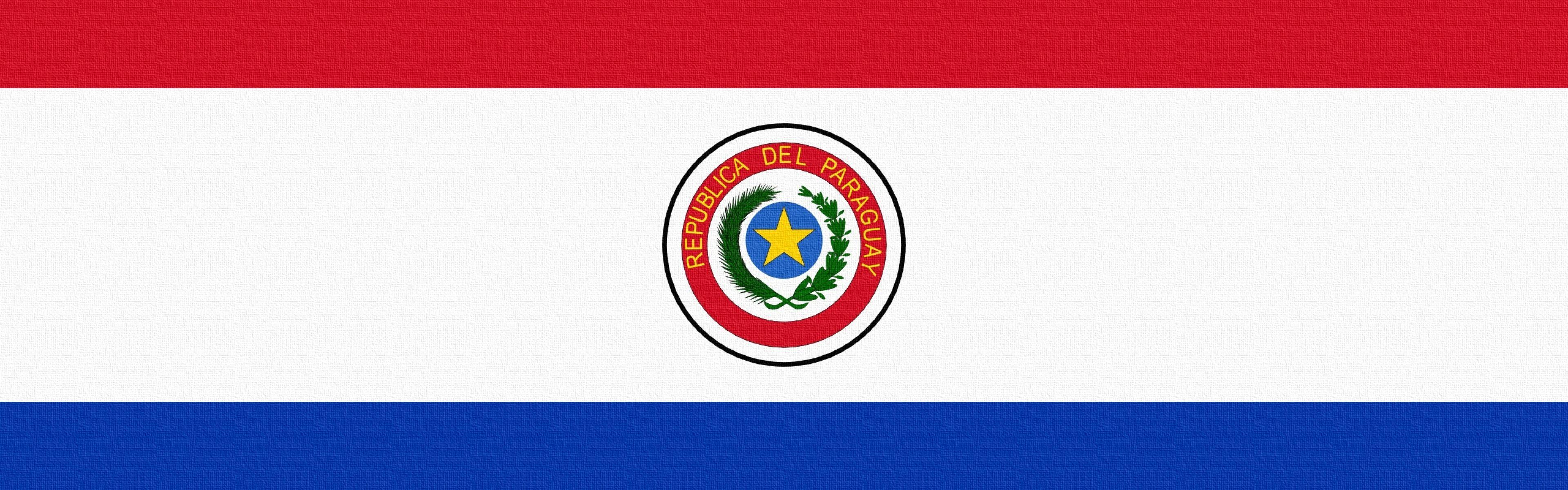 Download Wallpaper 3840x1200 Paraguay, Flag, Line Dual Wide HD