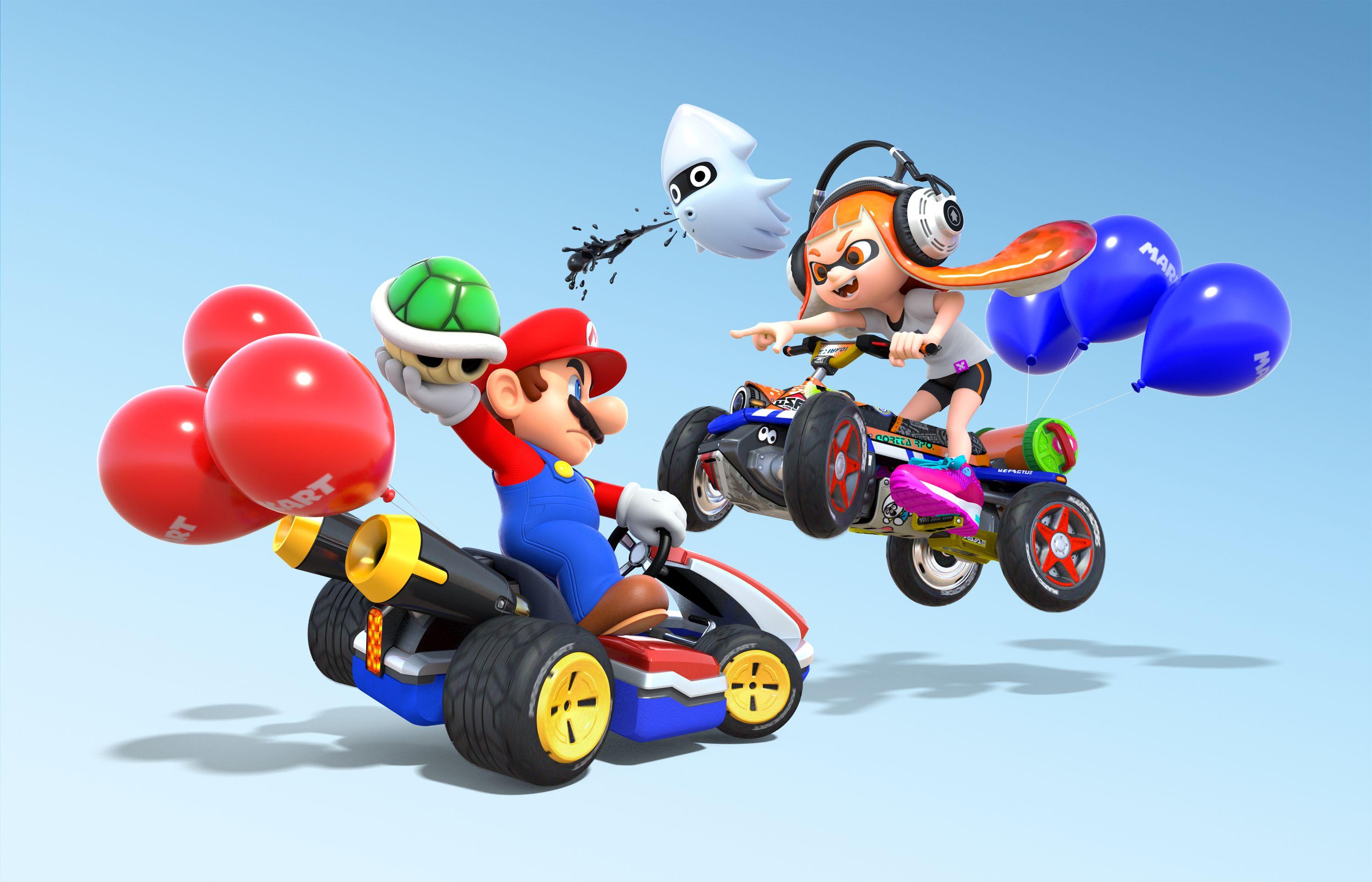 Wallpaper Mario Kart Nintendo Switch, Games