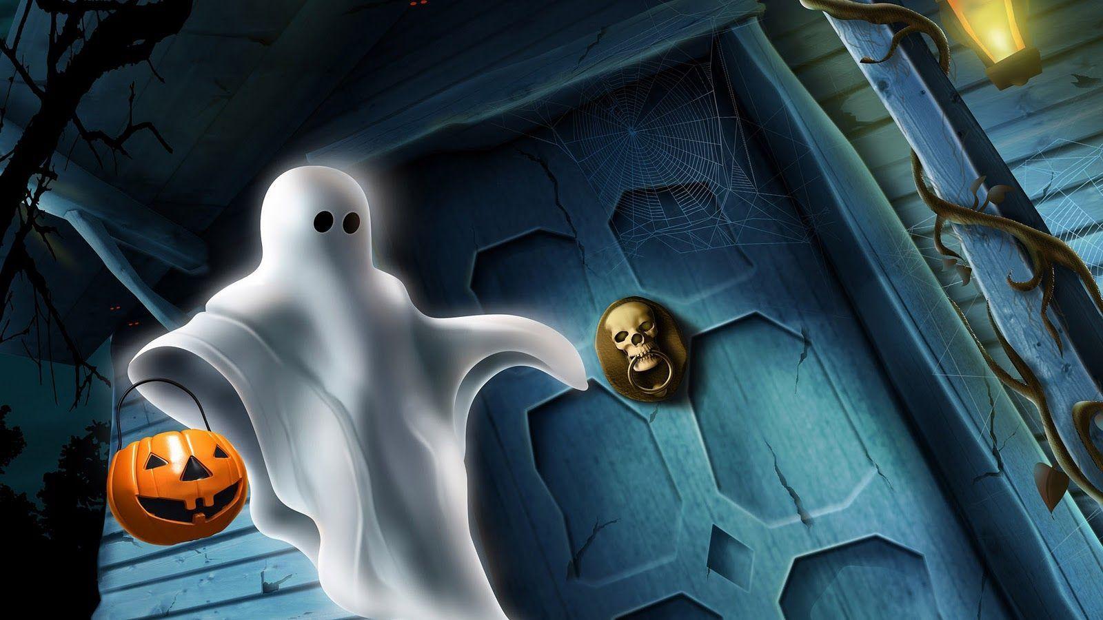 35100 Halloween Ghost Background Illustrations RoyaltyFree Vector  Graphics  Clip Art  iStock
