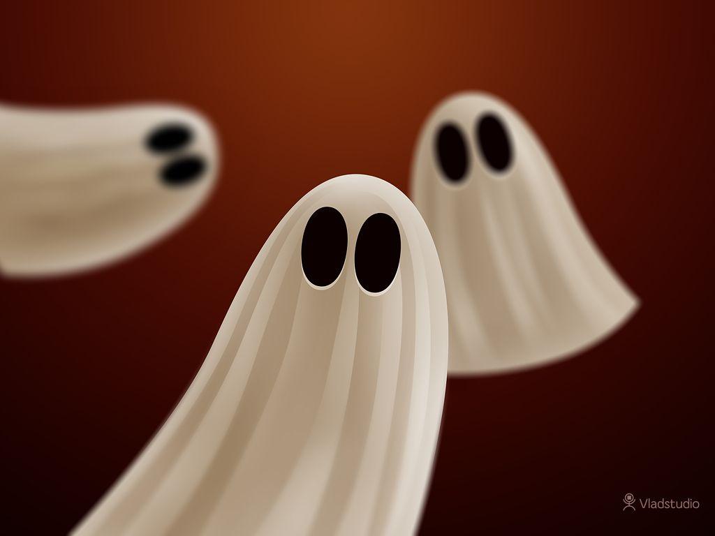 Ghosts · Desktop wallpaper · Vladstudio