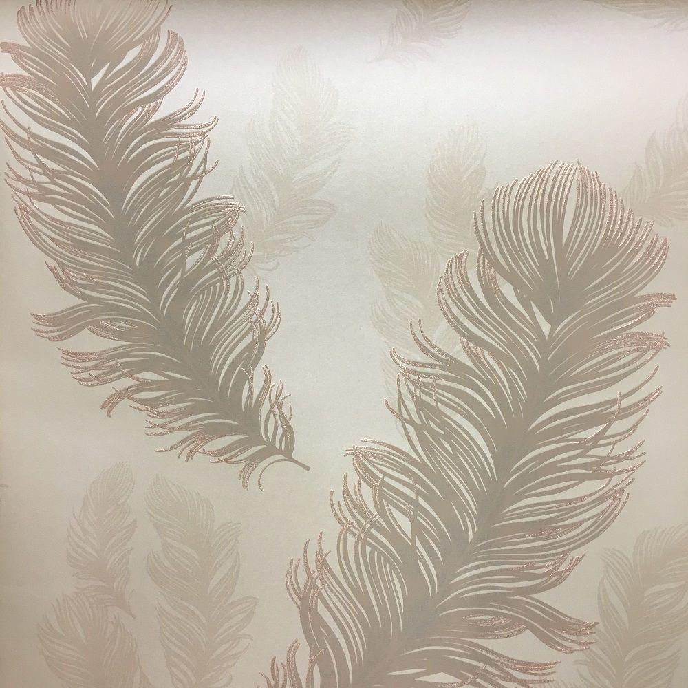 Coloroll Feather Monochrome Wallpaper M0925