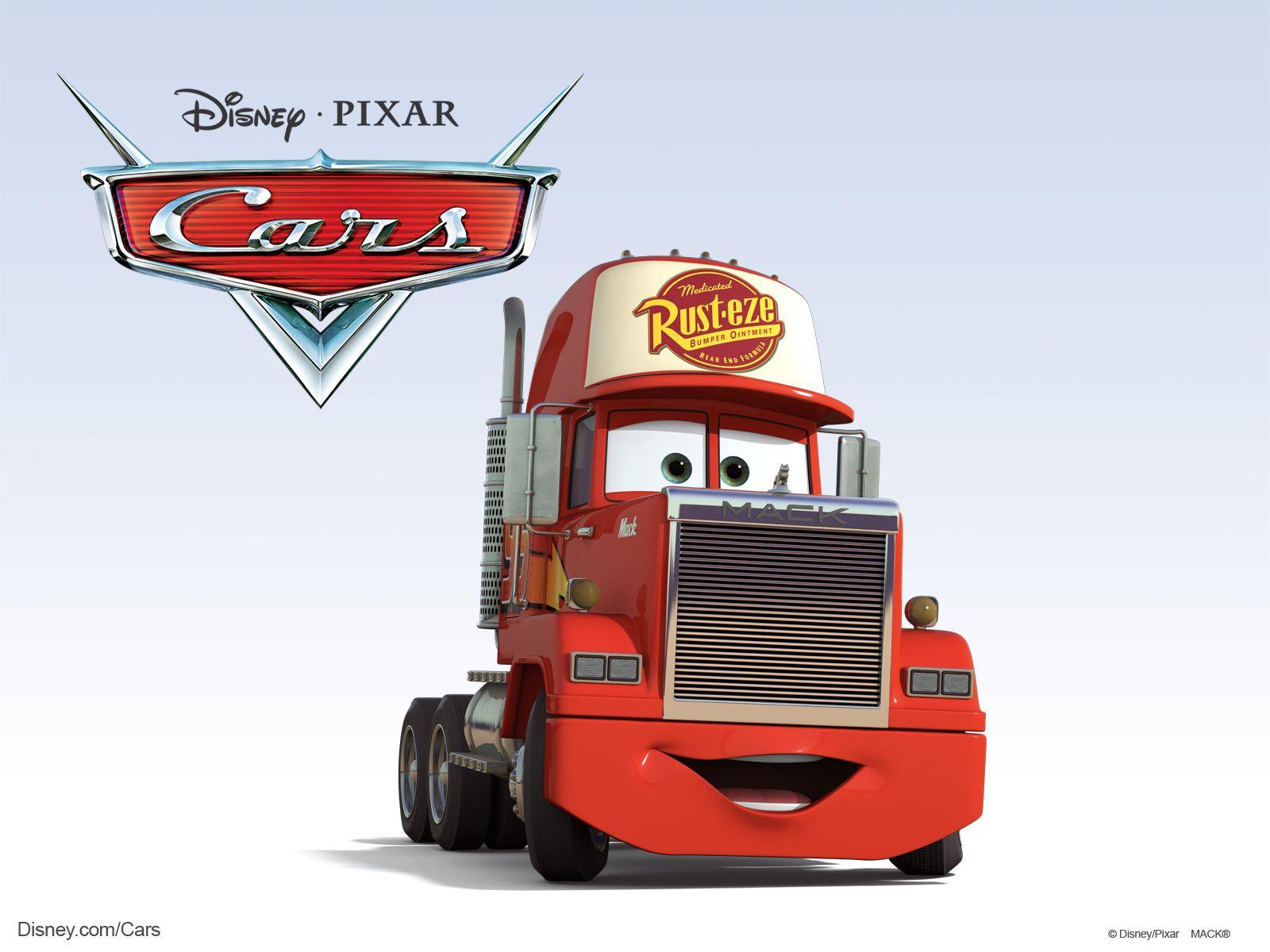 Mack the Truck from Pixar Cars Movie Desktop Wallpaper