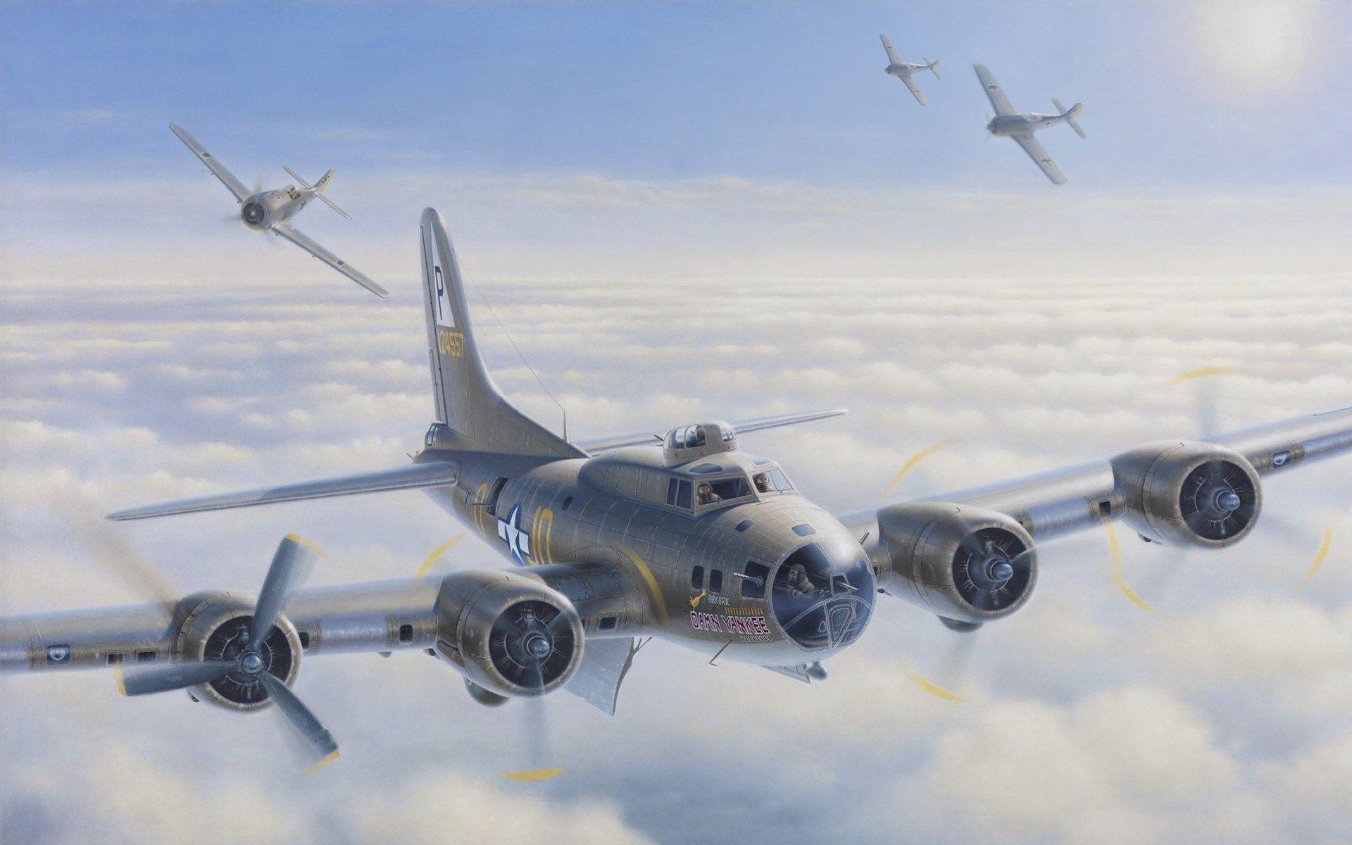 boeing b 17 flying fortress HD 5350x3458 Download