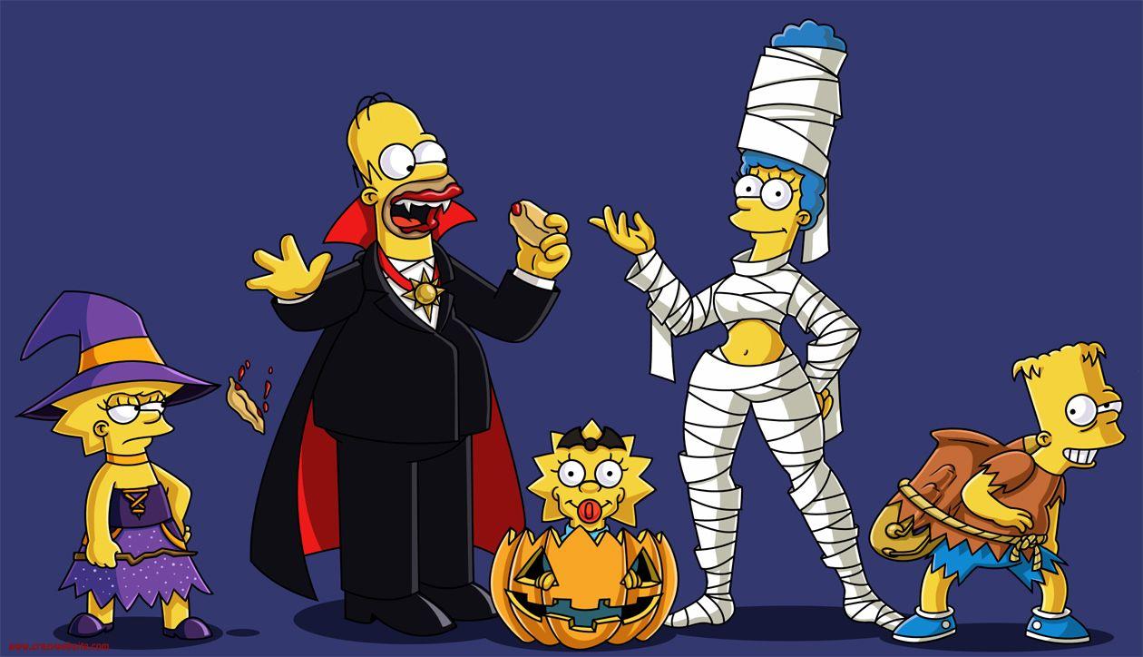 Wallpaper Simpsons Halloween Widescreen Wallpaper, bizarre