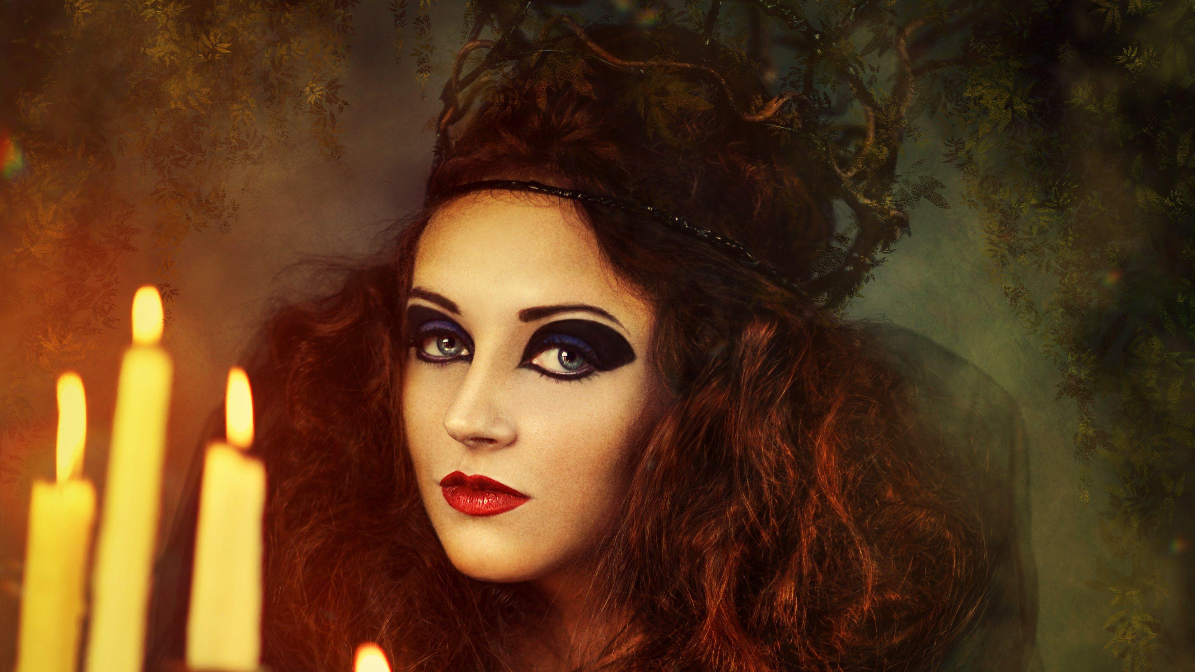 Witch. Vampire. Girl Halloween Costumes. HD Wallpaper · 4K