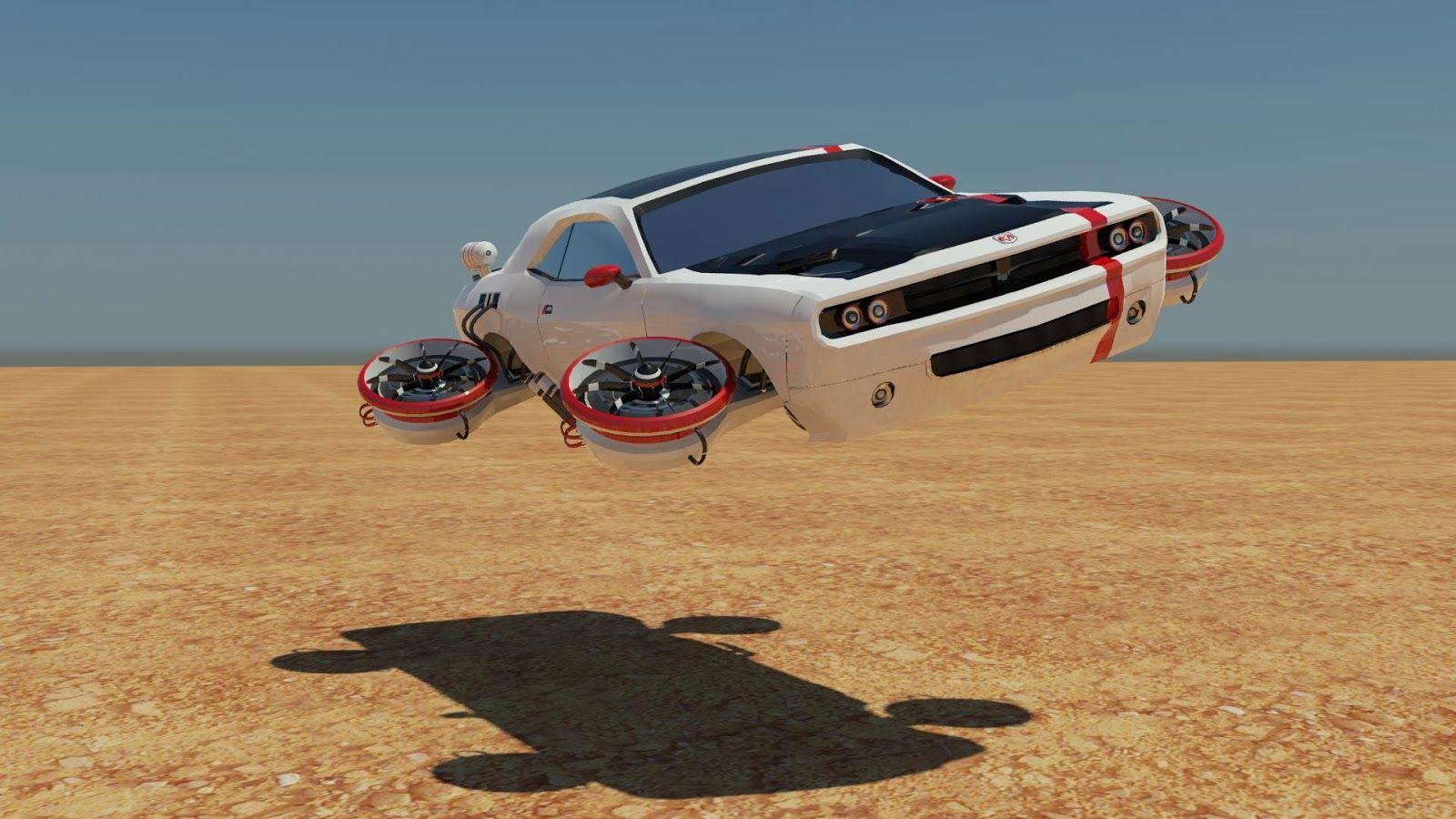 Aiden Mockridge BA Game Art: Completed Future Flying Car