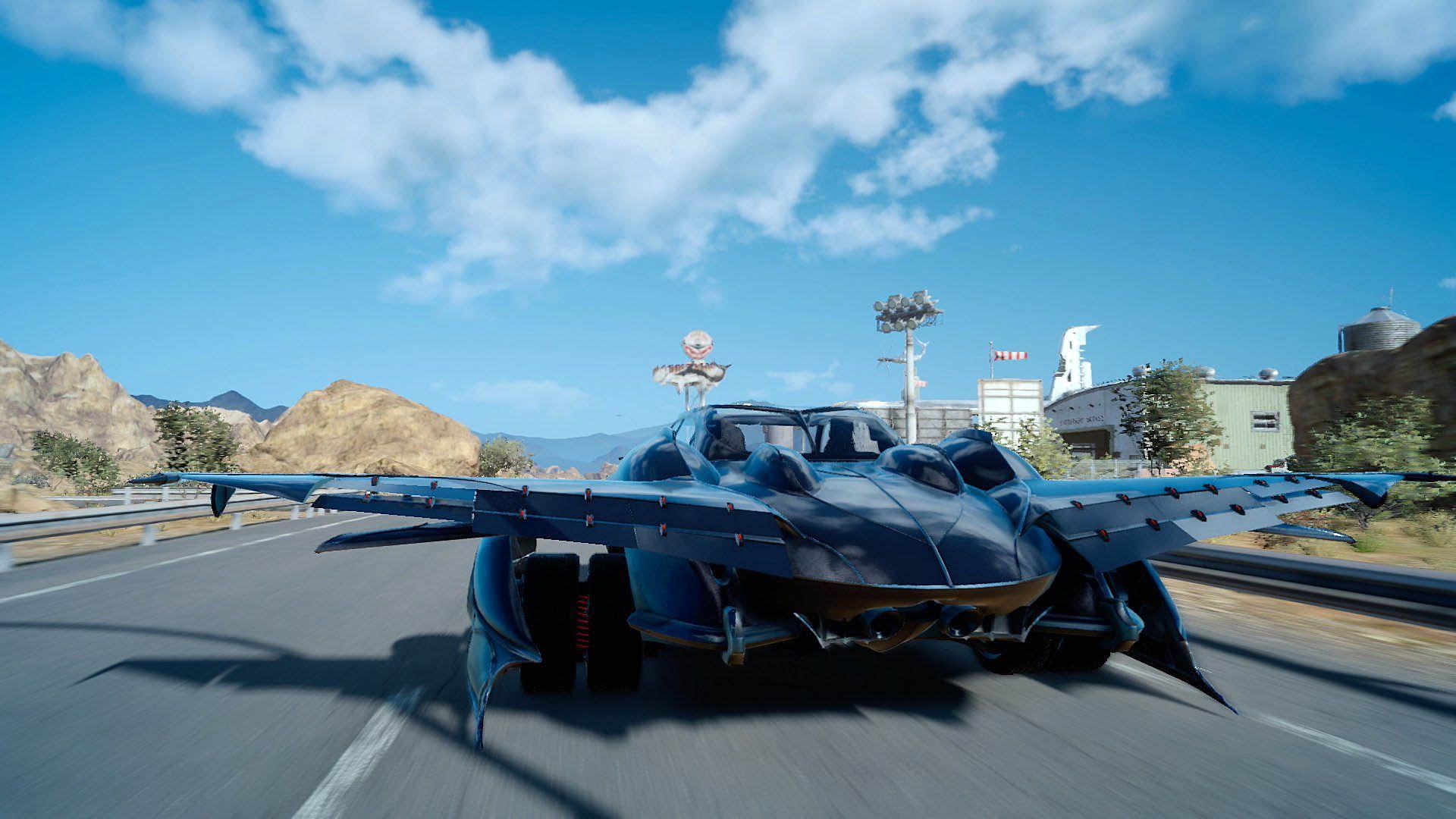 FFXV Flying Car (Regalia Type F) Takeoff Fantasy XV
