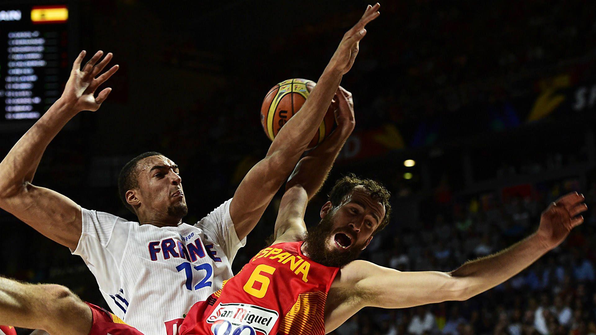 Rudy Gobert leads France in FIBA stunner over Spain. NBA