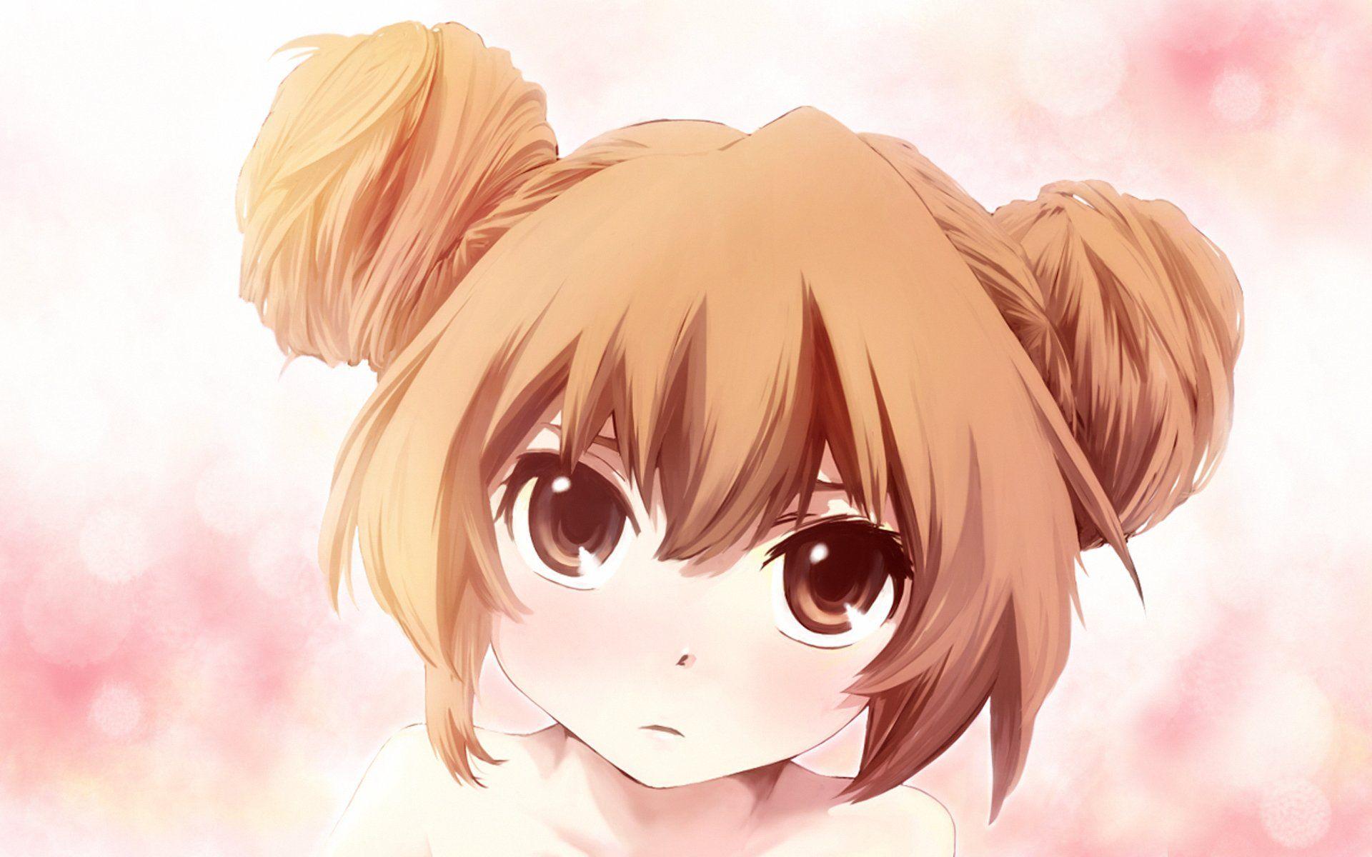 anime hair bun drawing