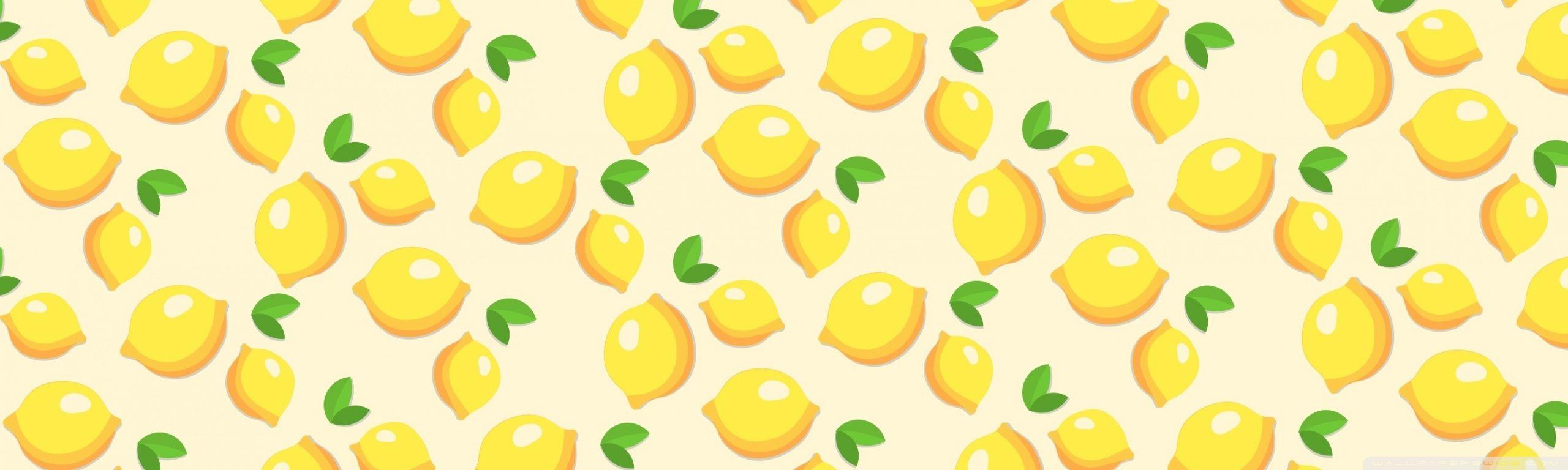 Lemons Pattern HD desktop wallpaper, Widescreen, High Definition