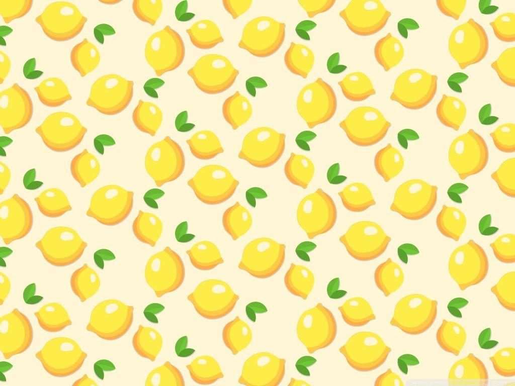 Lemons Pattern HD desktop wallpaper, Widescreen, High Definition