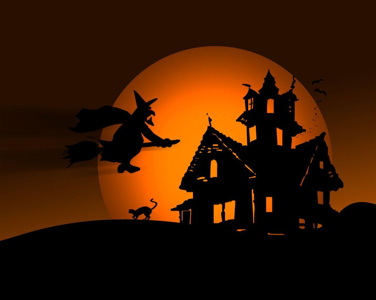 Free Halloween Computer Wallpaper Background, Mobile Compatible