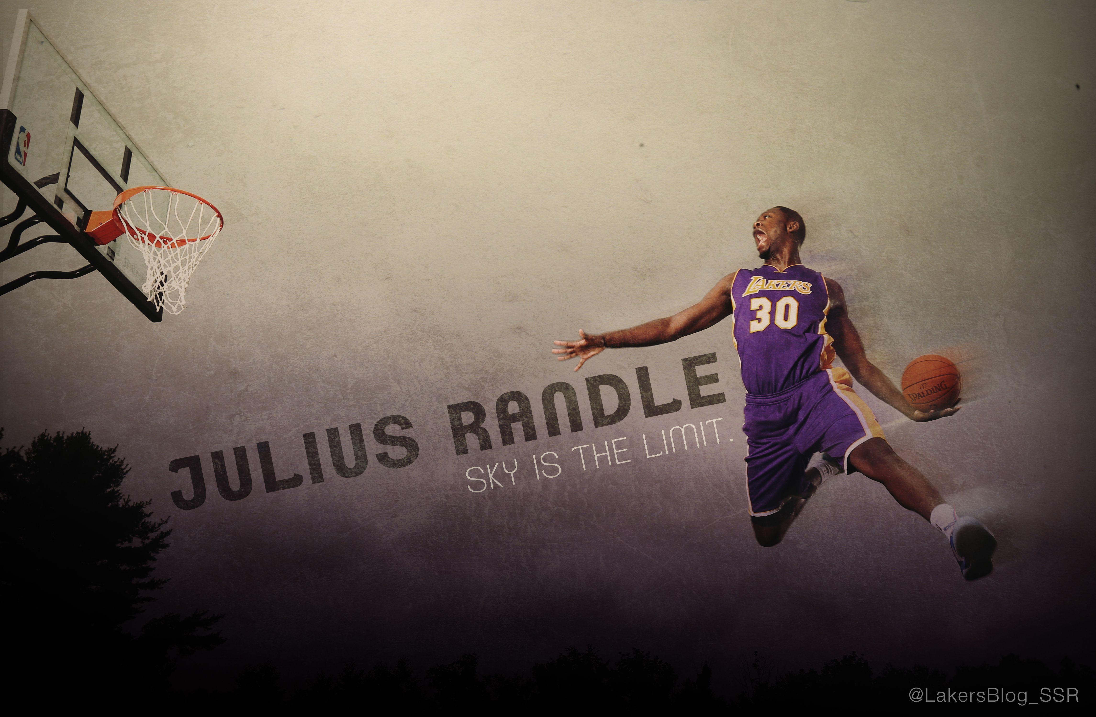 Julius Randle 'Sky is the Limit' graphic design Screen