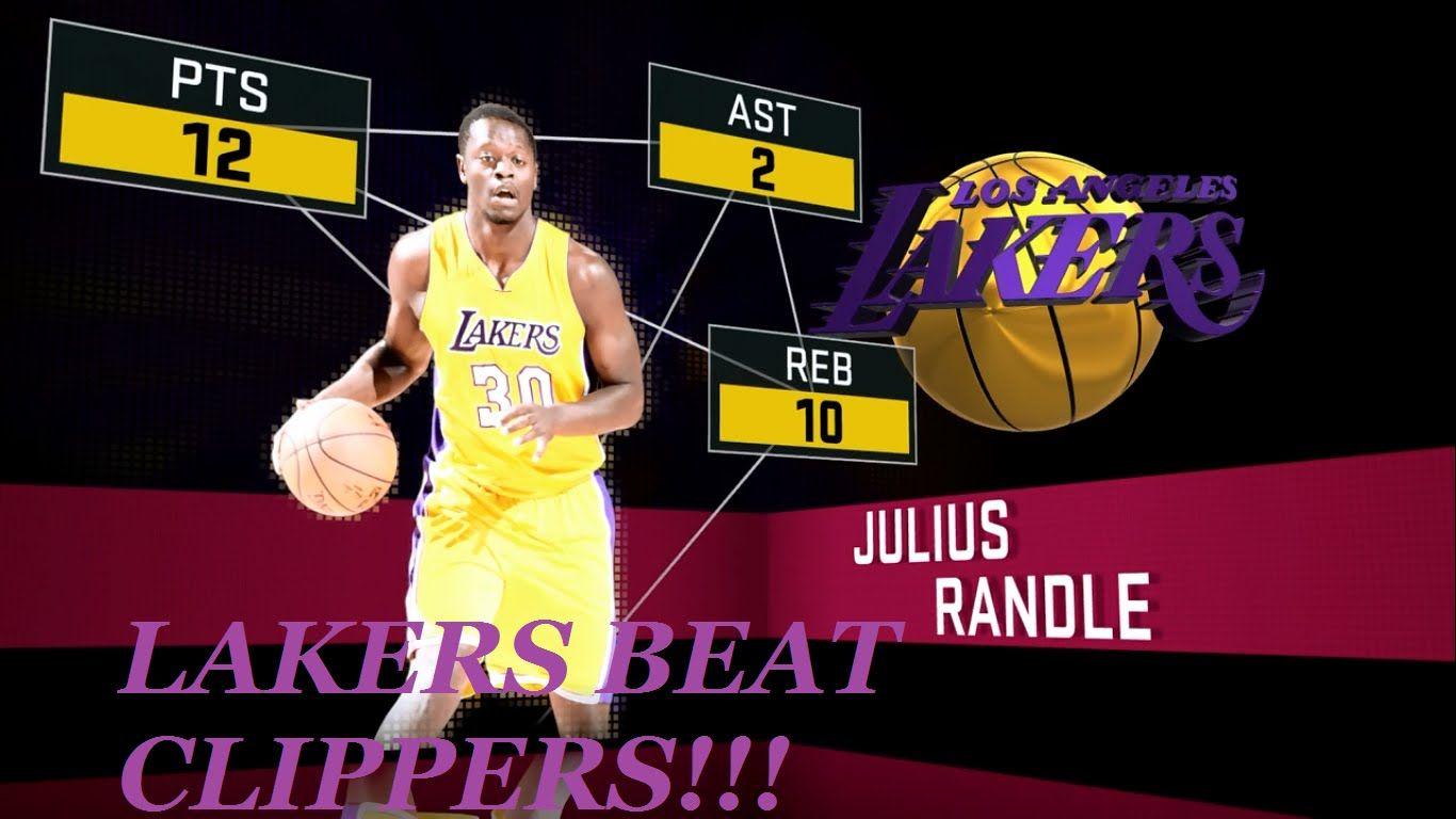 L.A. LAKERS Player of the game Julius Randle!