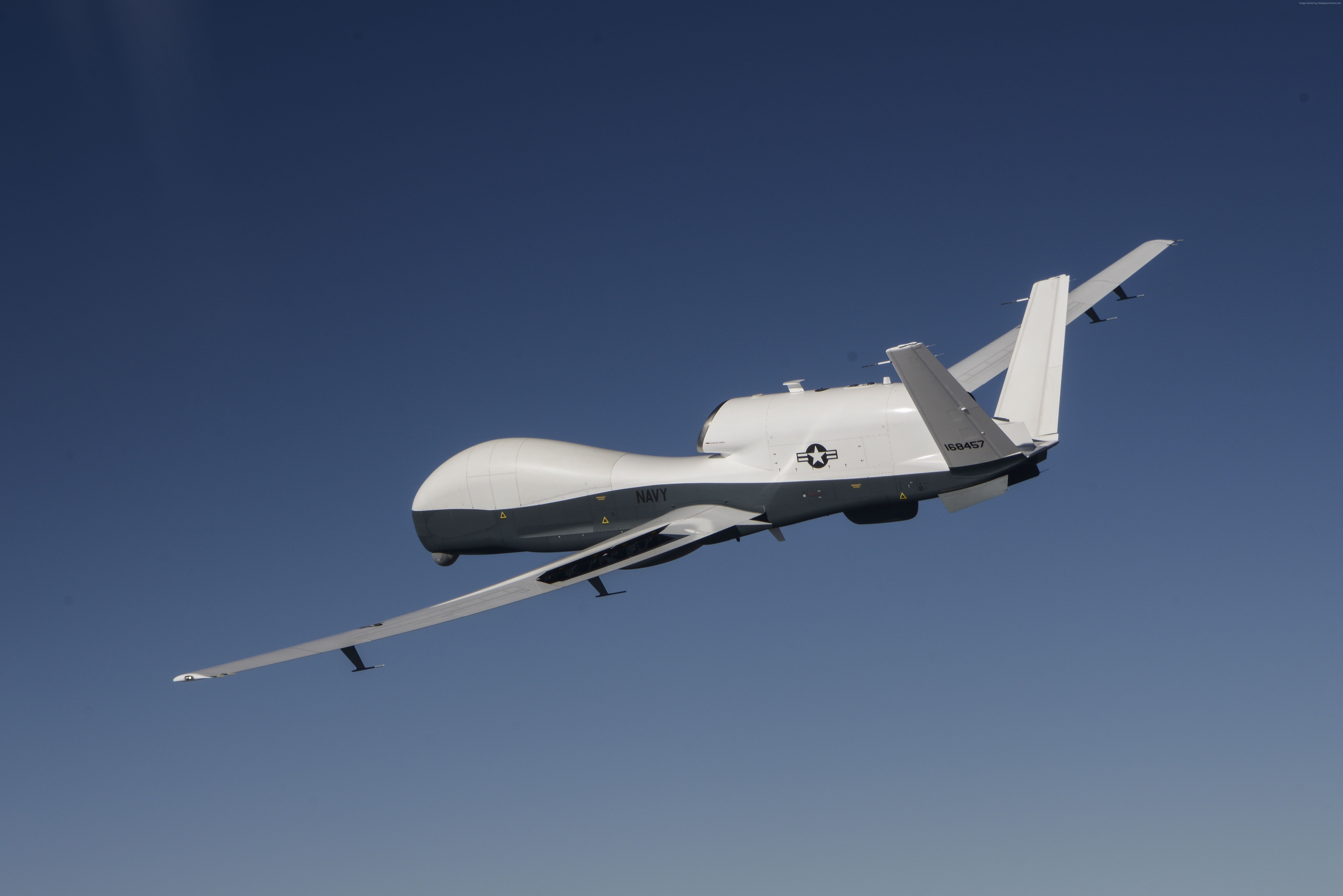 Wallpaper MQ 4C Triton, MQ 4C, Drone, Surveillance UAV, USA Army