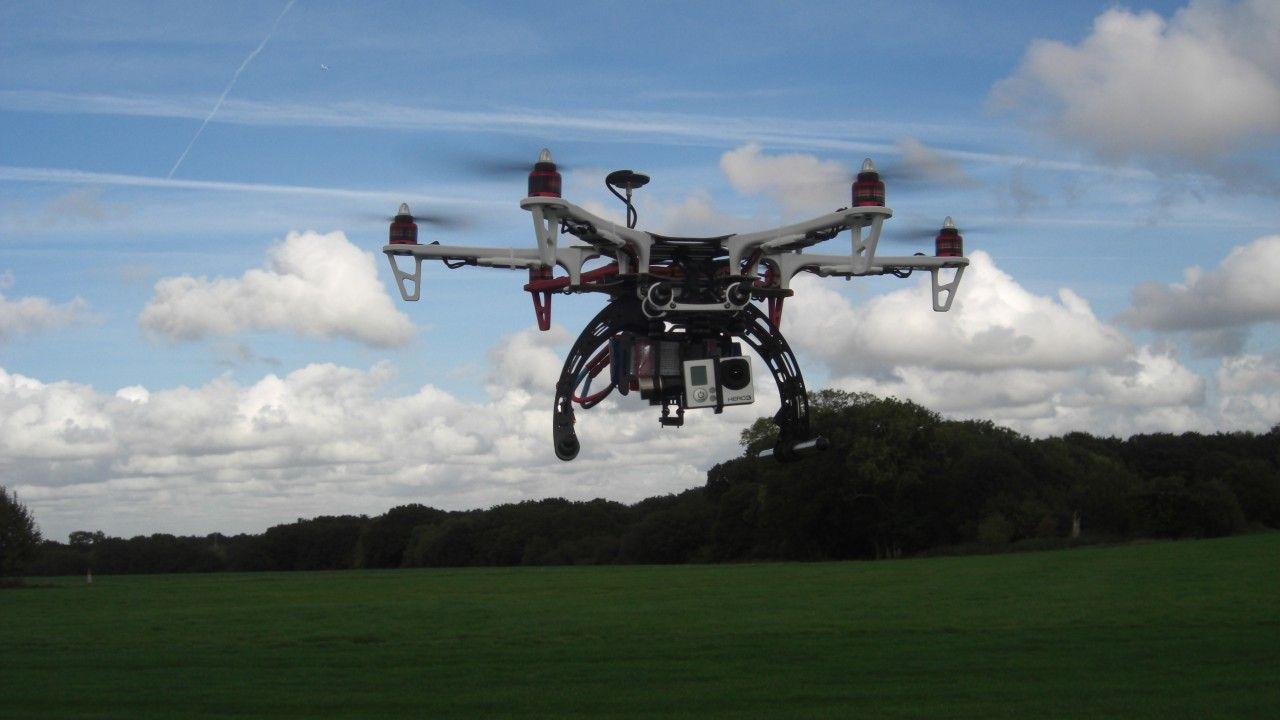 Wallpaper DJI FLAMEWHEEL F drone, quadcopter, sunset, review