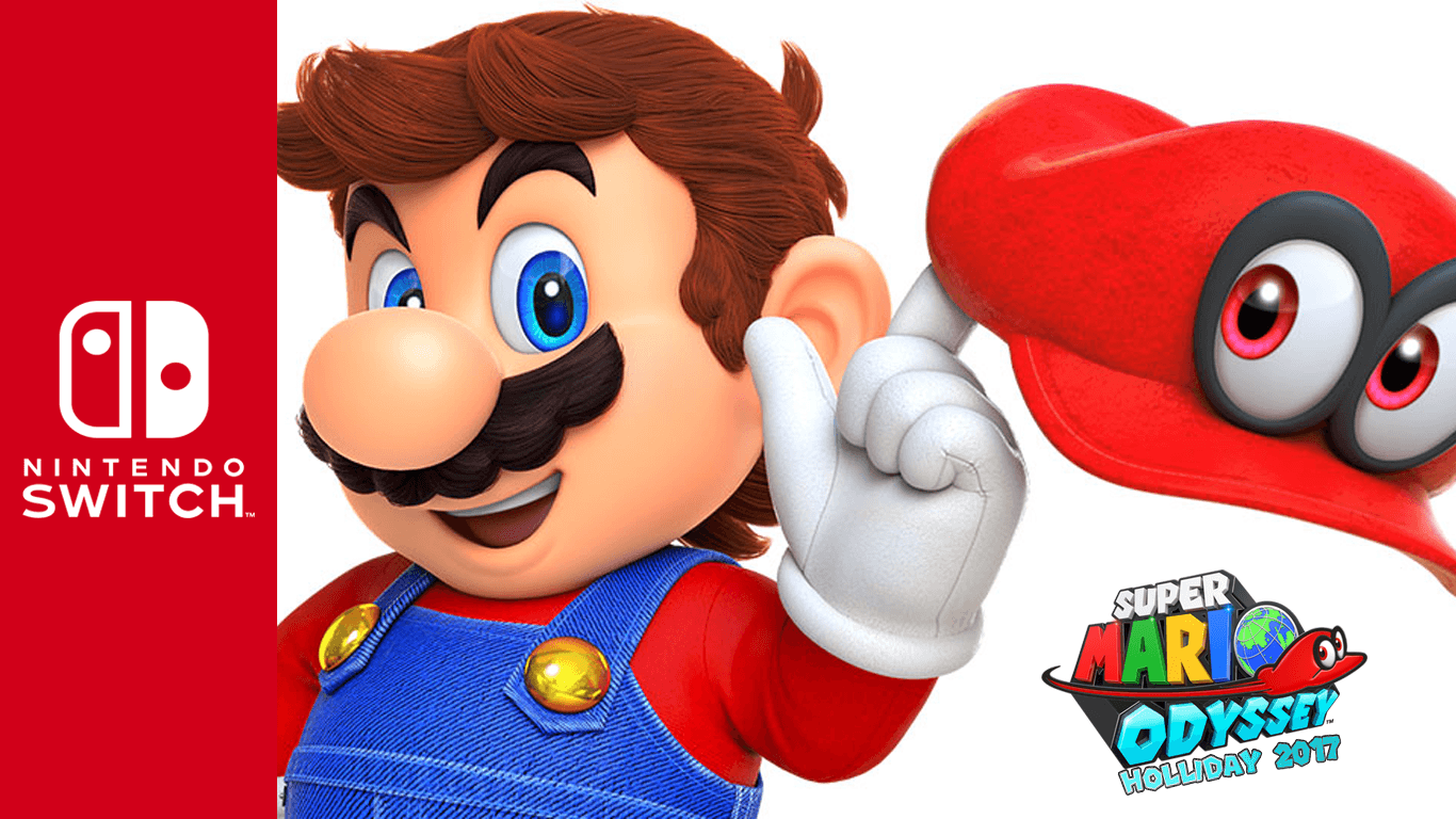 Nintendo Switch x Super Mario Odyssey Wallpaper
