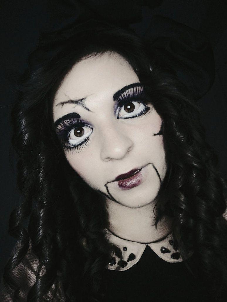 Get A Creepy Look With Halloween Doll Makeup