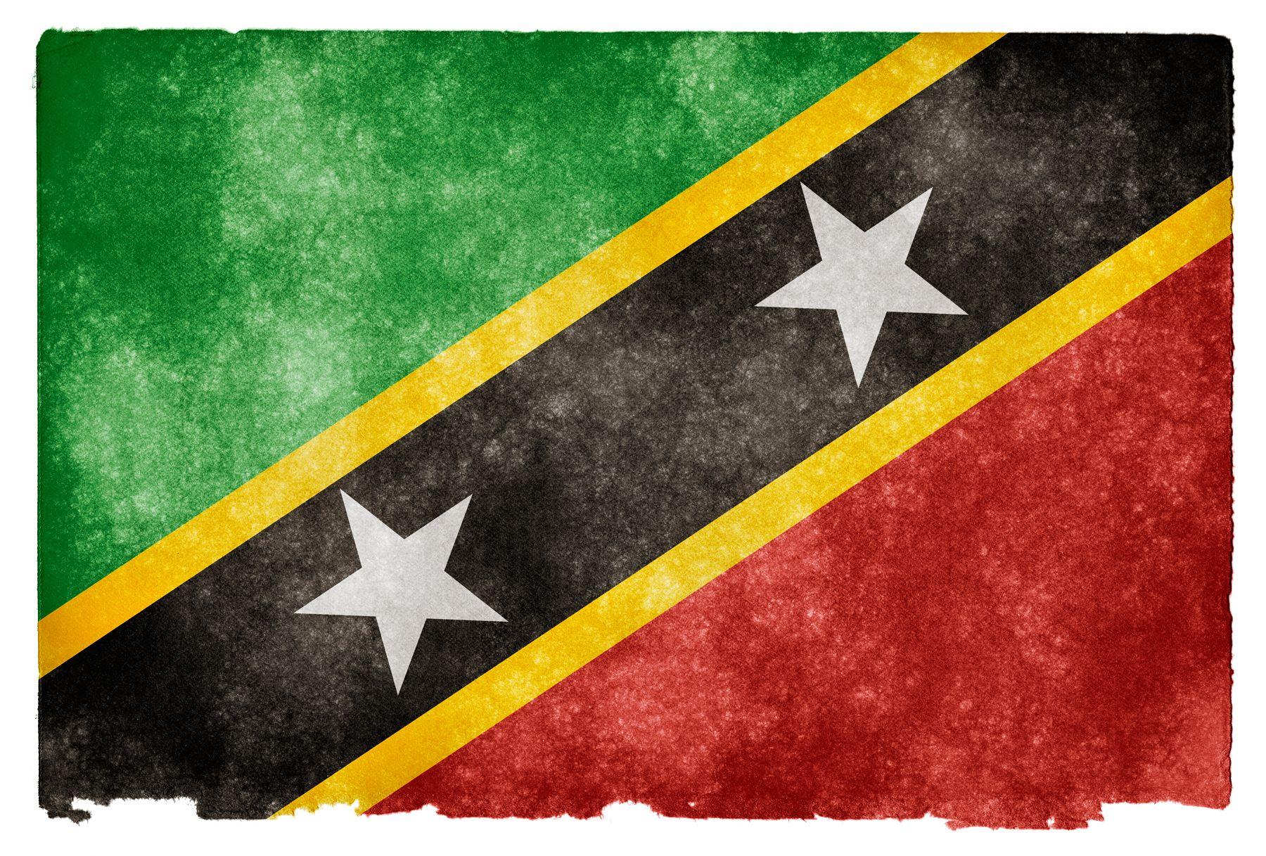 Saint Kitts and Nevis Grunge Flag HD Wallpaper. Wide Screen