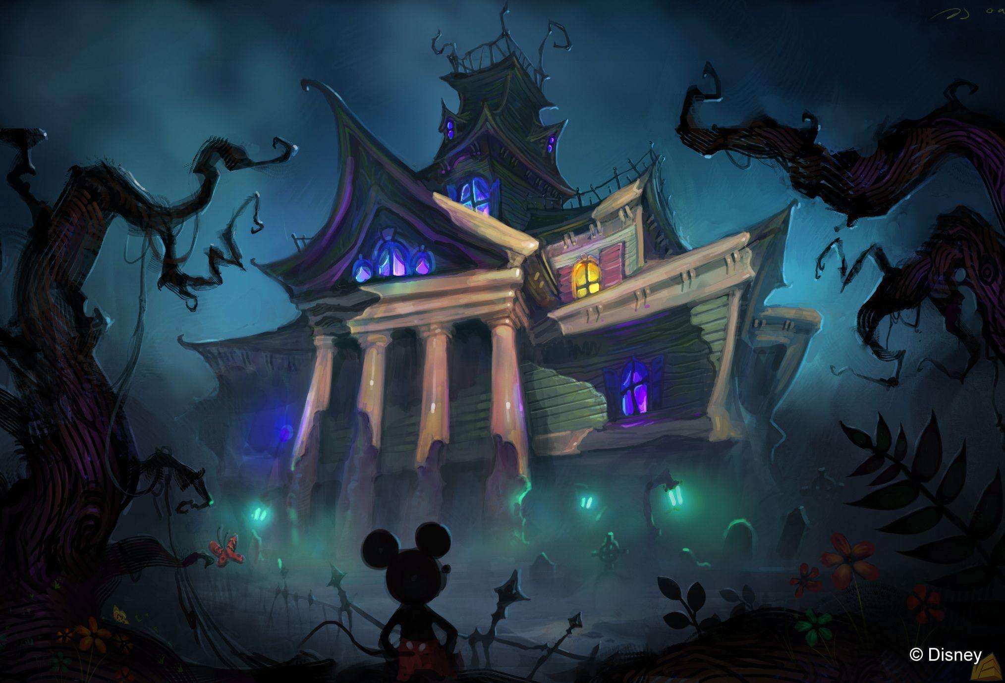 Mickey Mouse Creepy dark halloween disney haunted wallpapers