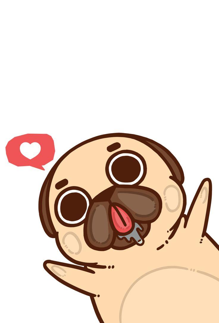 Cartoon Pug Wallpapers Wallpaper Cave