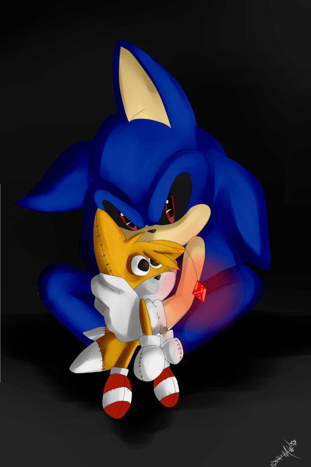 Sonic EXE and Tails Doll by Alloween on DeviantArt