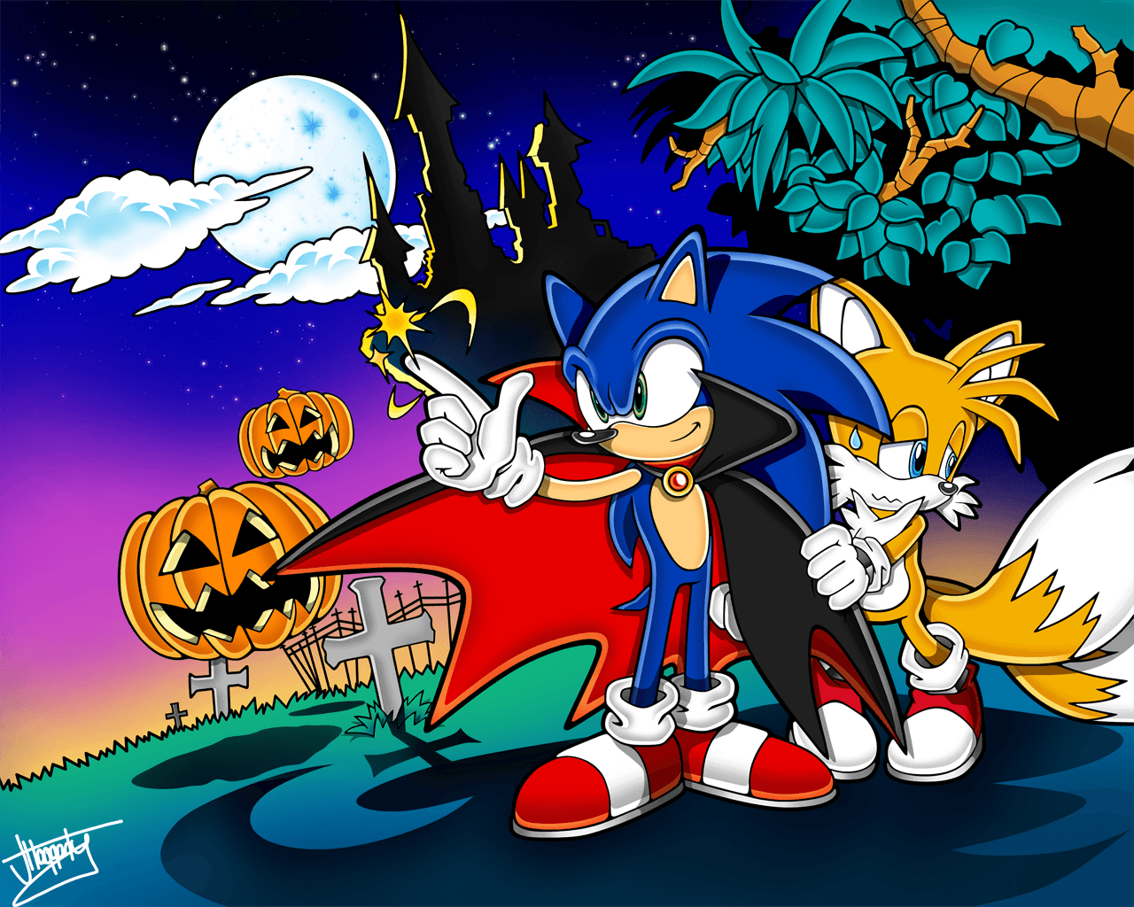 Sonic The Screensaver: October By Professor J