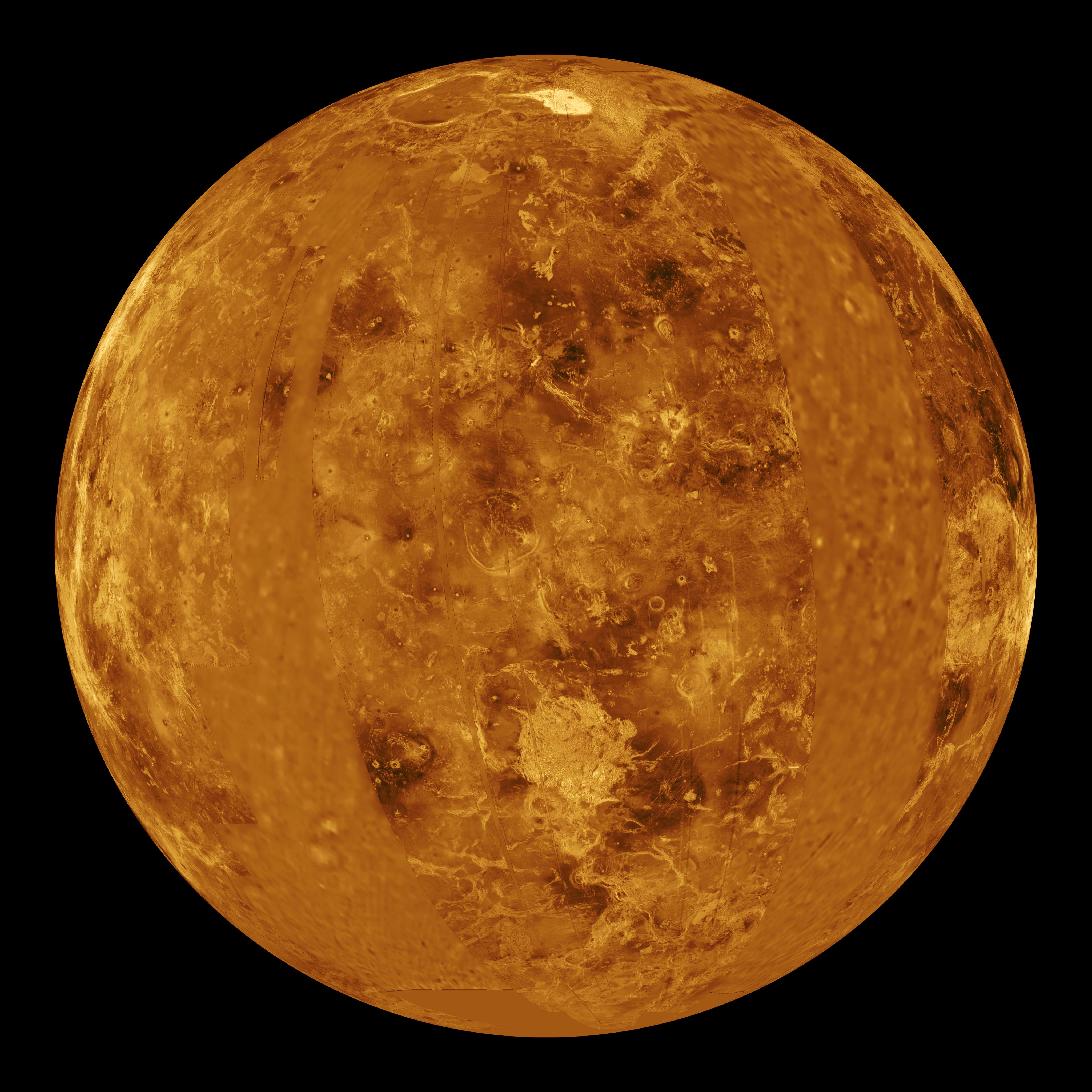 PIA00257 Venus Computer Simulated Global View Centered at 0