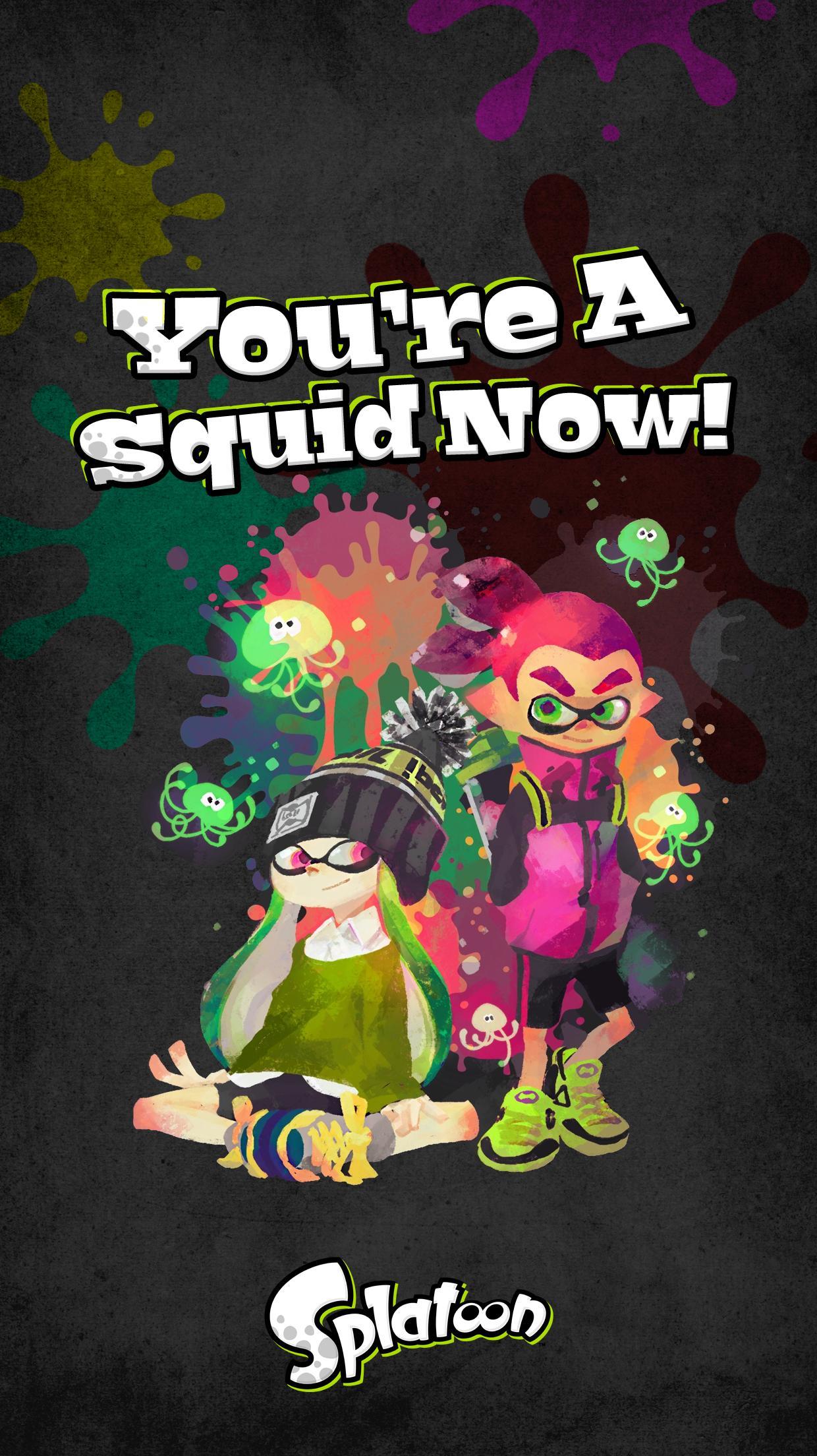When you can't find Splatoon smartphone wallpaper, make your own