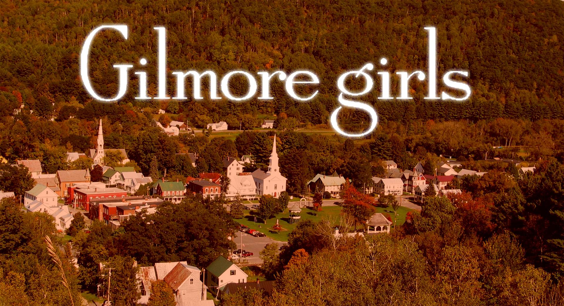 I made a Gilmore Girls title screen wallpaper