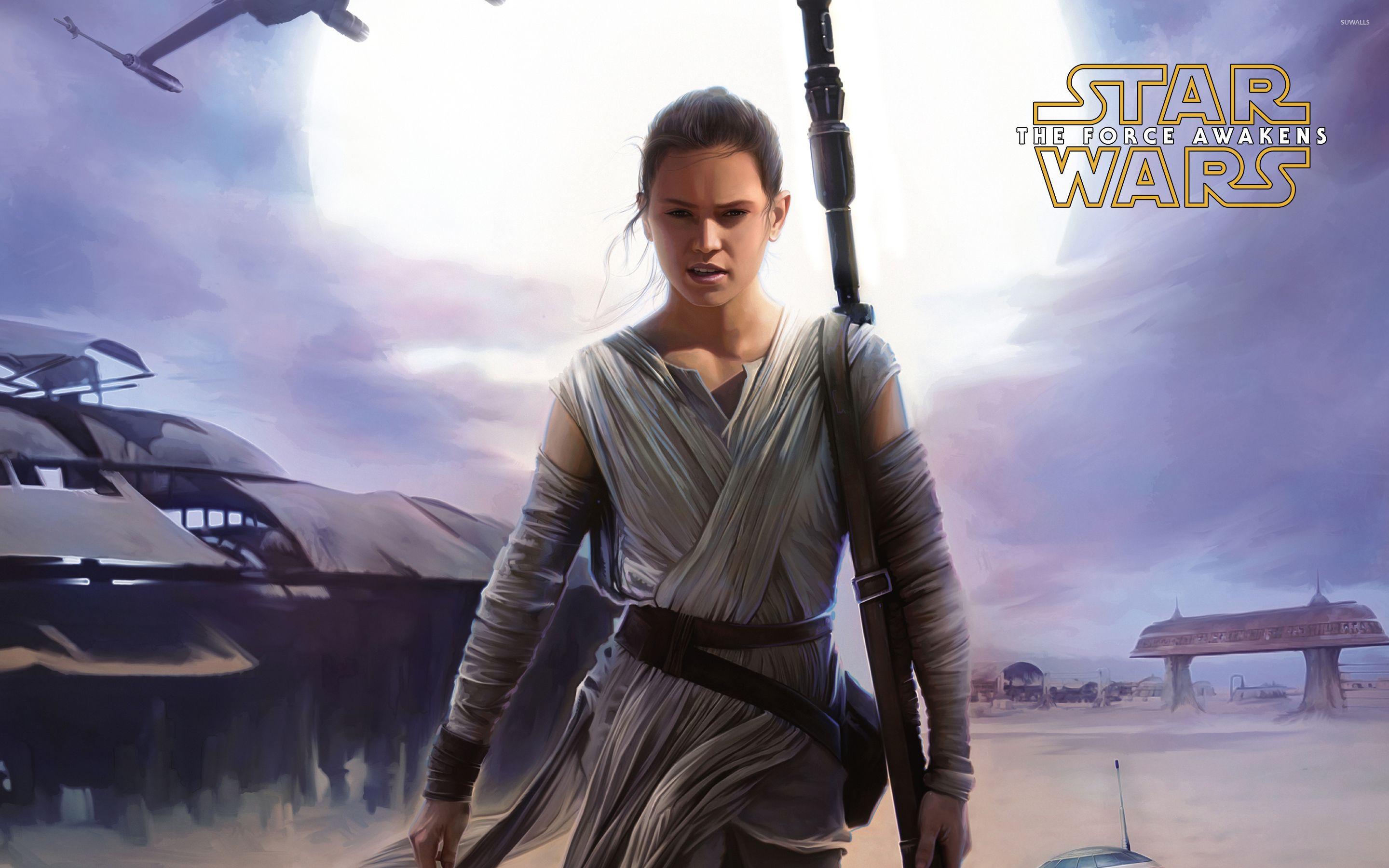 Rey in Star Wars: The Force Awakens wallpaper wallpaper
